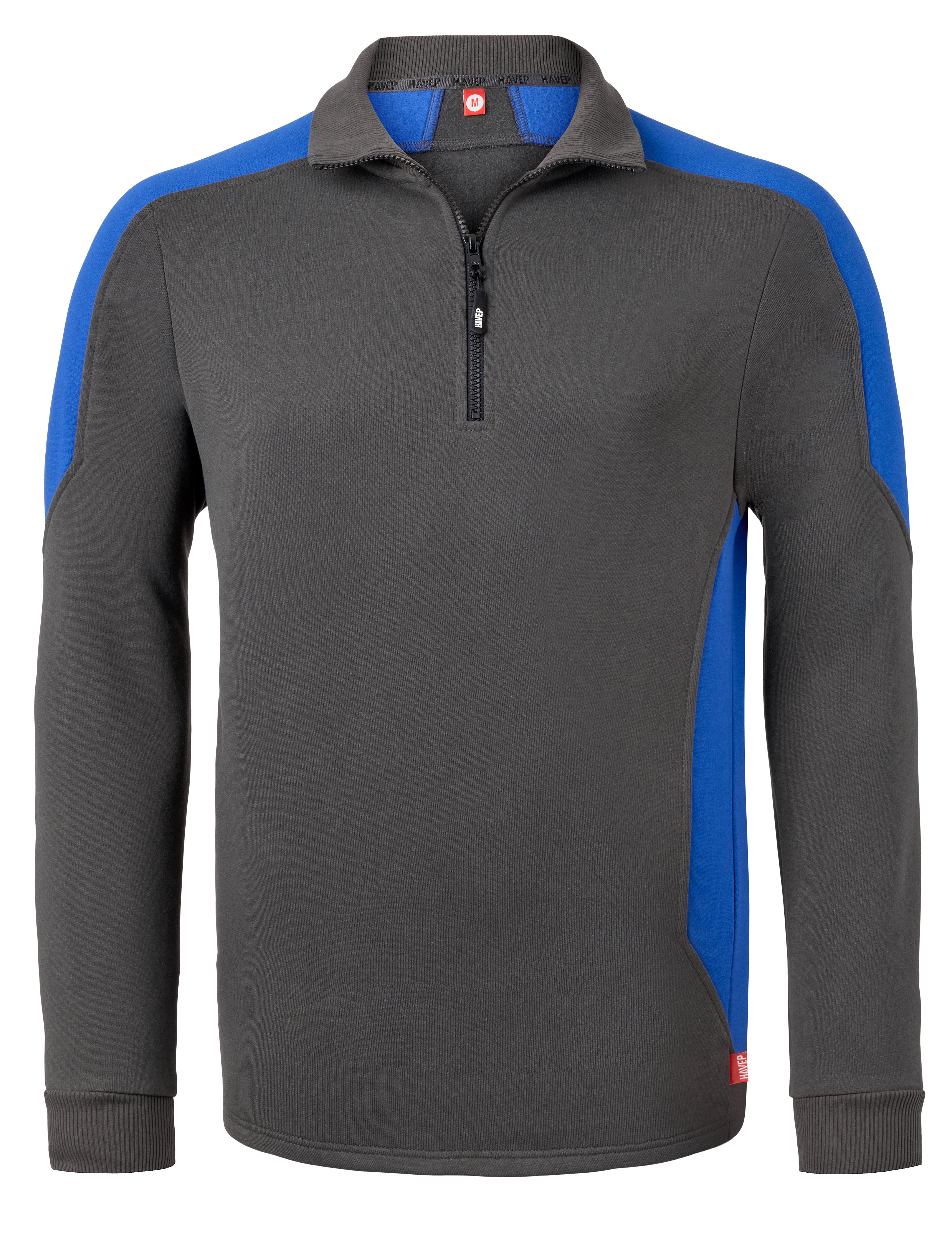 Halfzip Sweater HAVEP® Bicolor - charcoal/cornblue