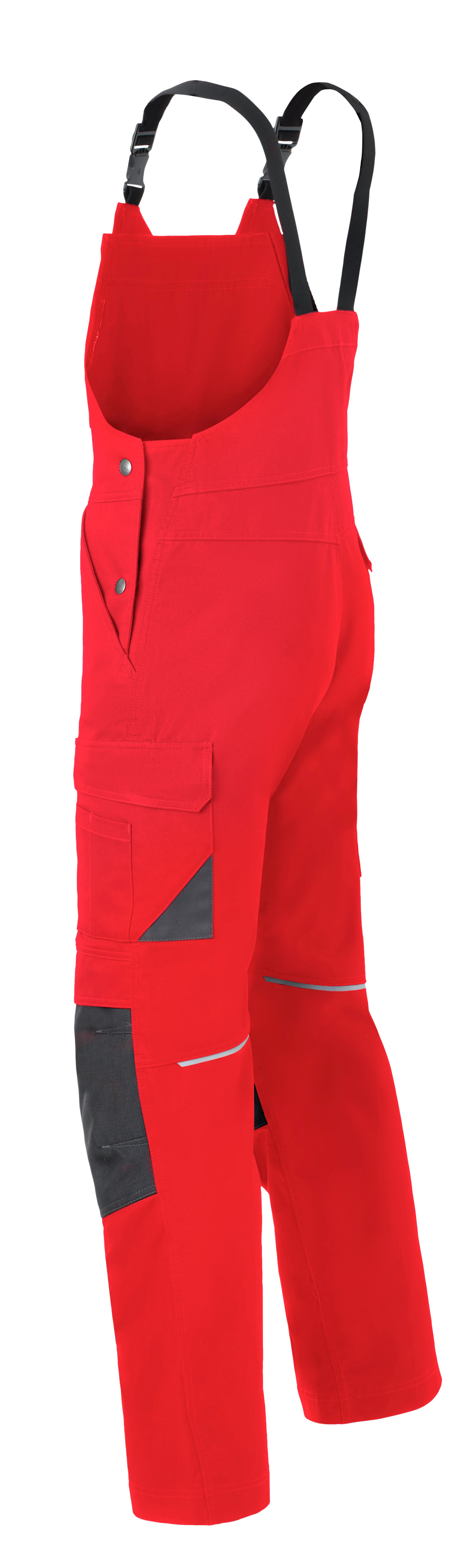 Bib & Brace Kneepocket HAVEP® Shift - red/charcoal