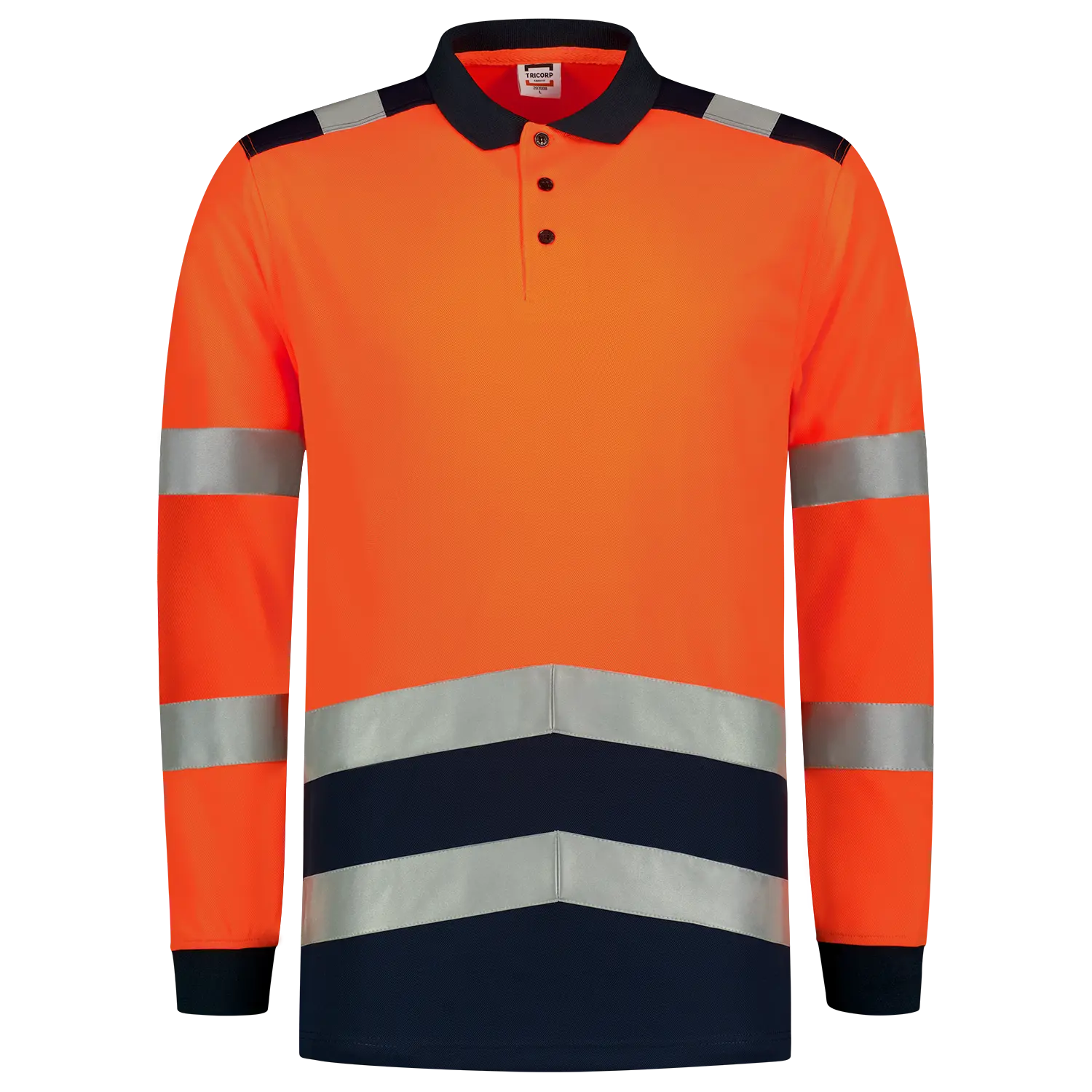Polo Shirt High Vis Bicolor Long Sleeve Tricorp
