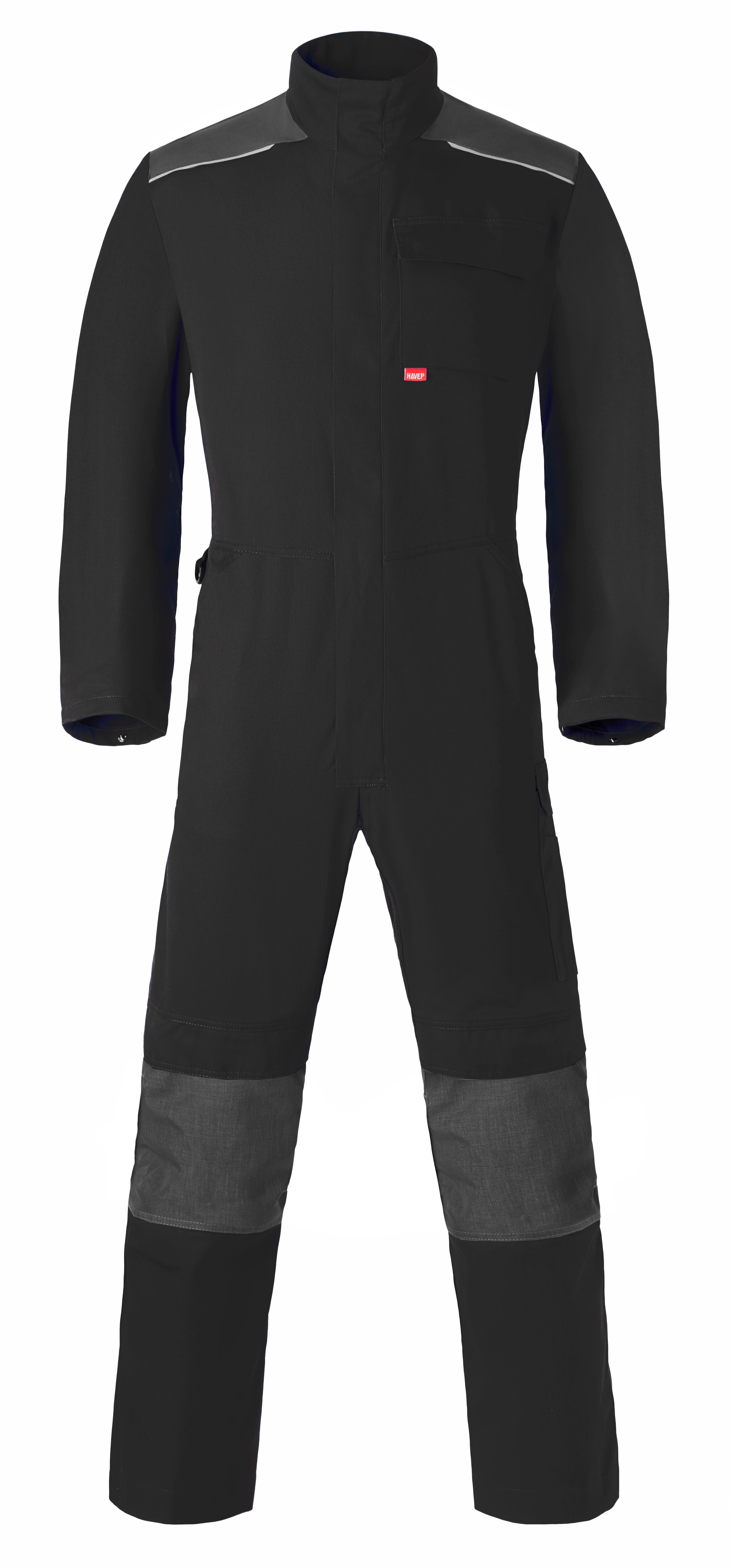 Coverall Kneepocket HAVEP® Shift - black/charcoal