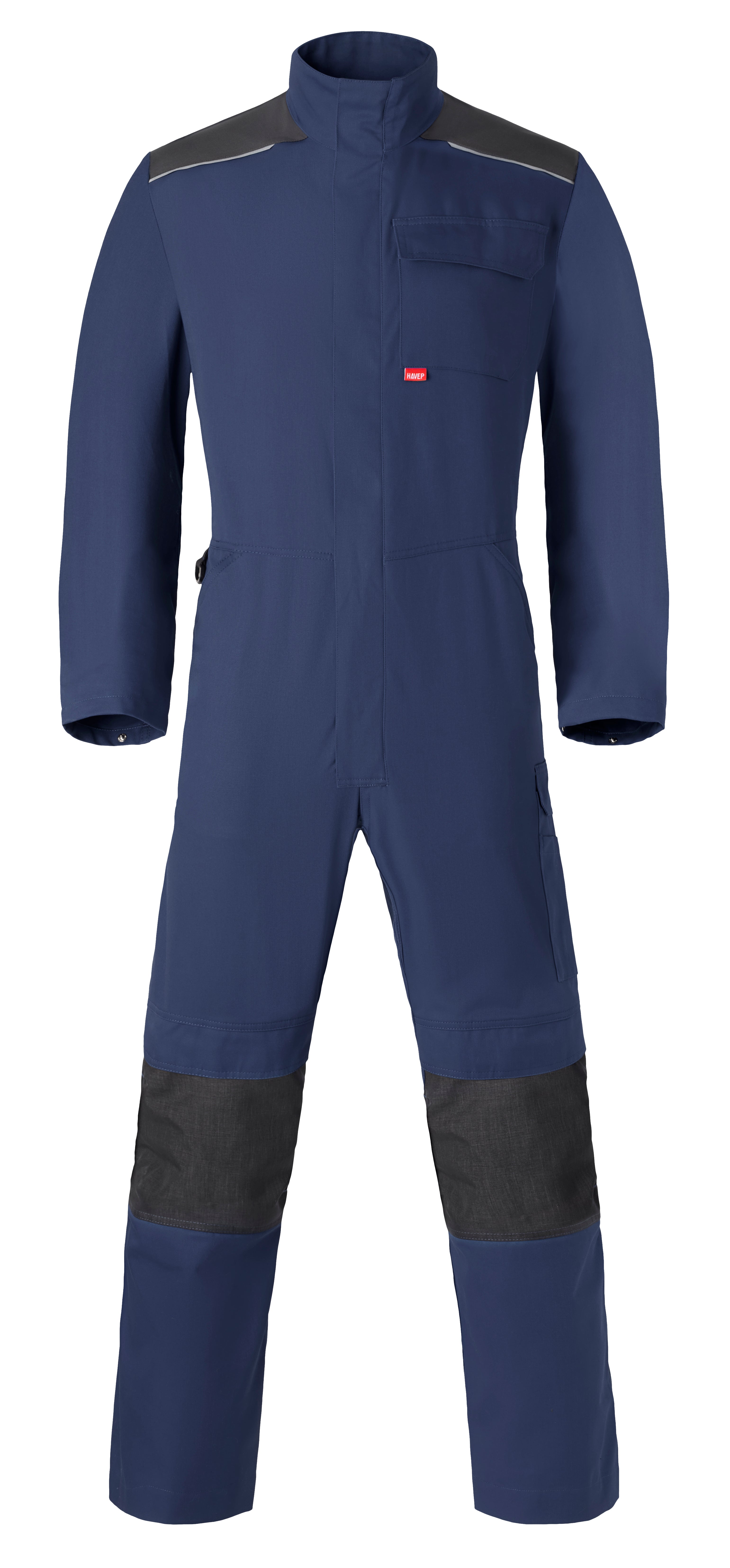 Coverall Kneepocket HAVEP® Shift - indigo blue/charcoal