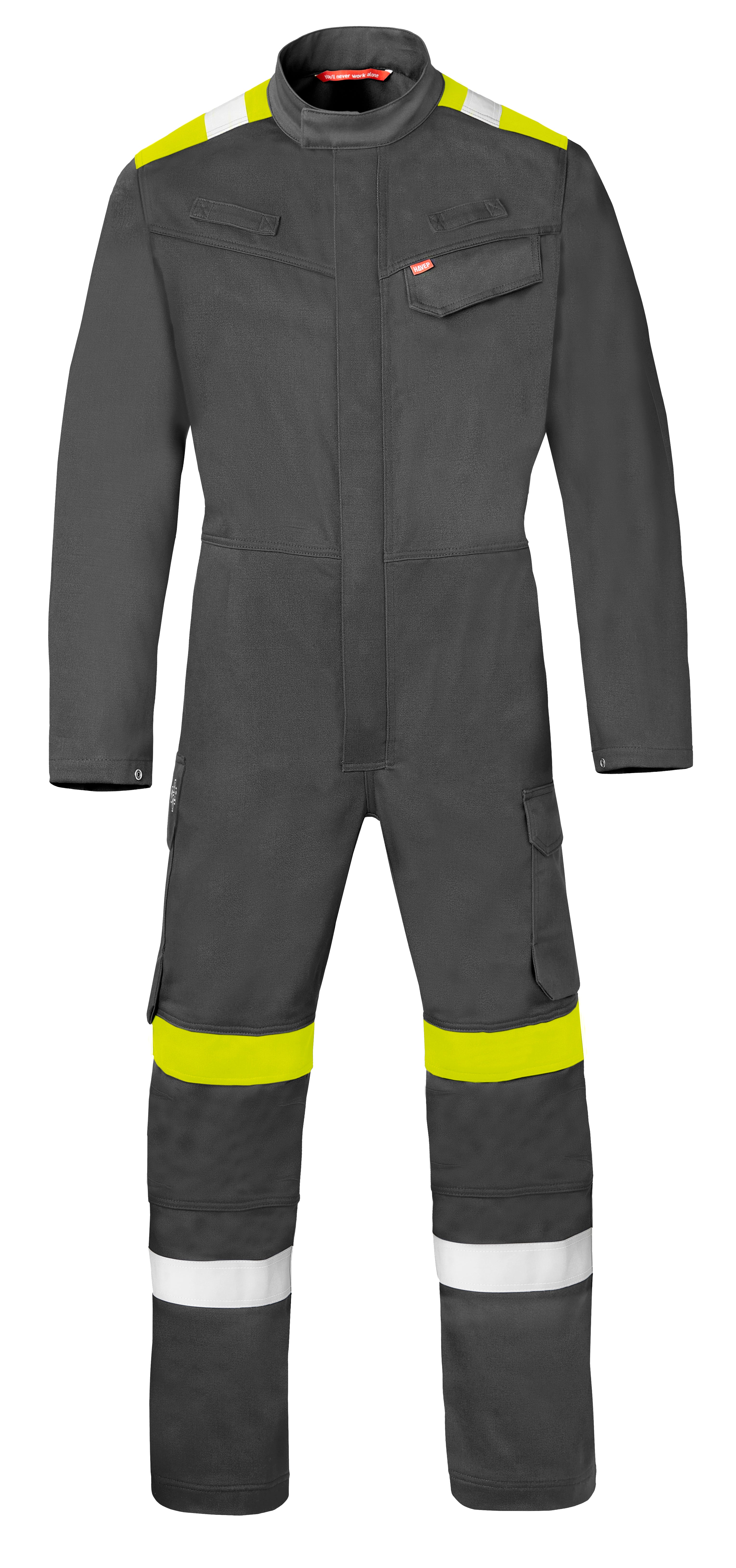 Coverall HAVEP® Force+ - charcoal/high vis yellow