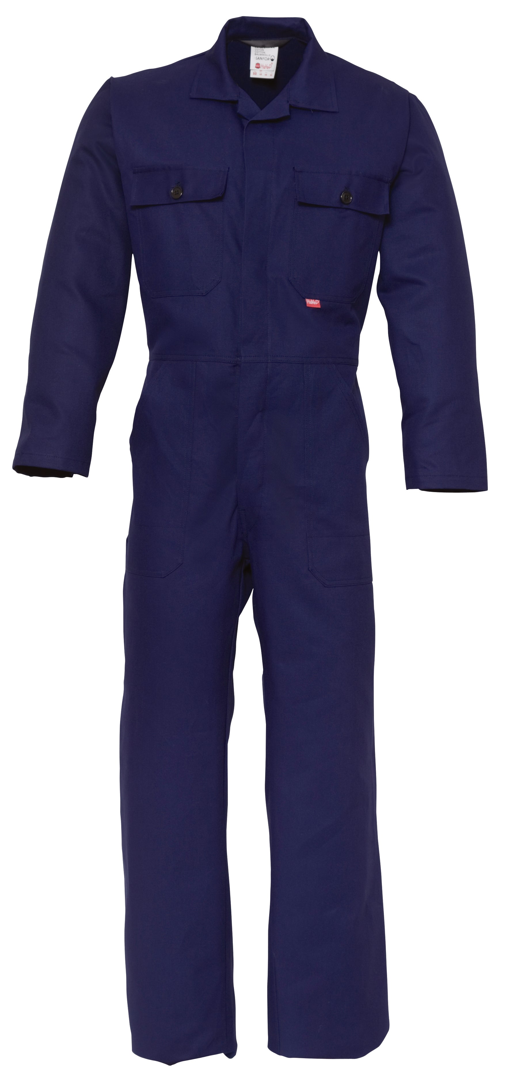 Coverall cotton button HAVEP® Basic - navy