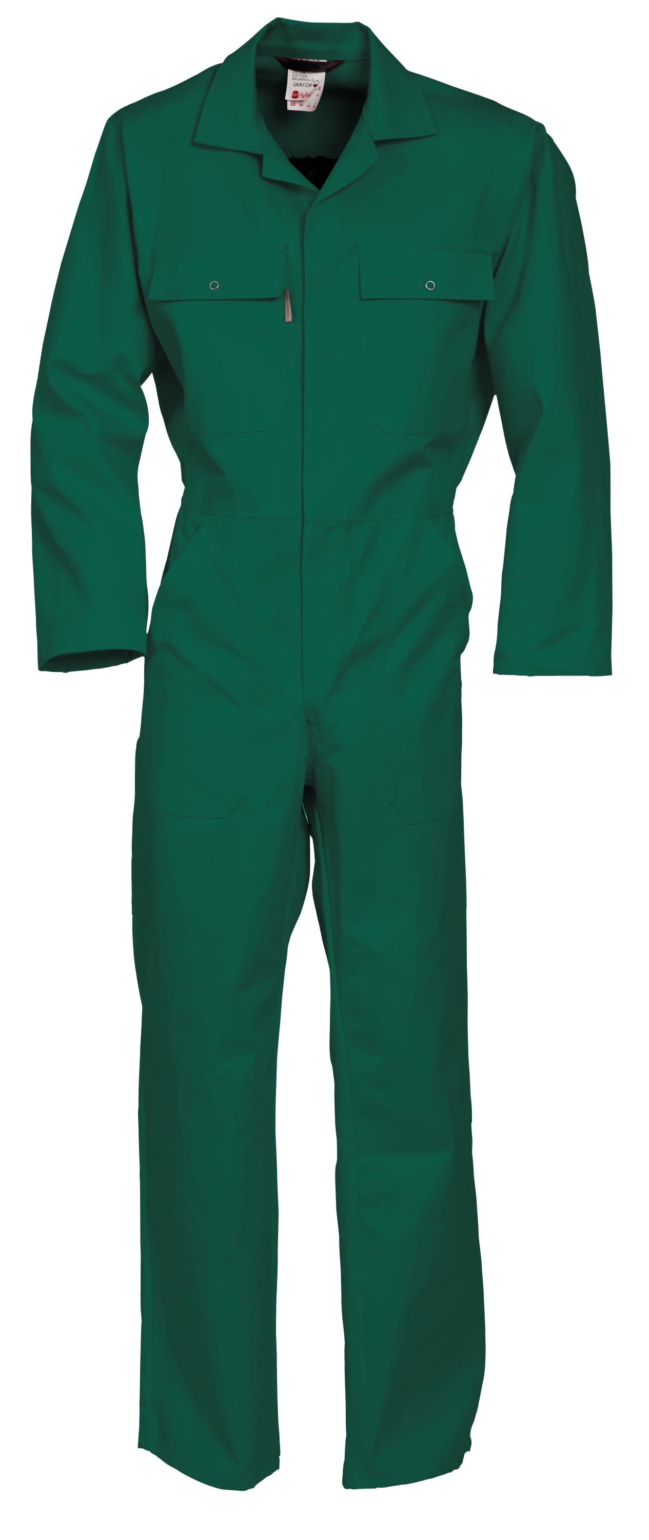 Coverall snap button HAVEP® Basic - bottle green