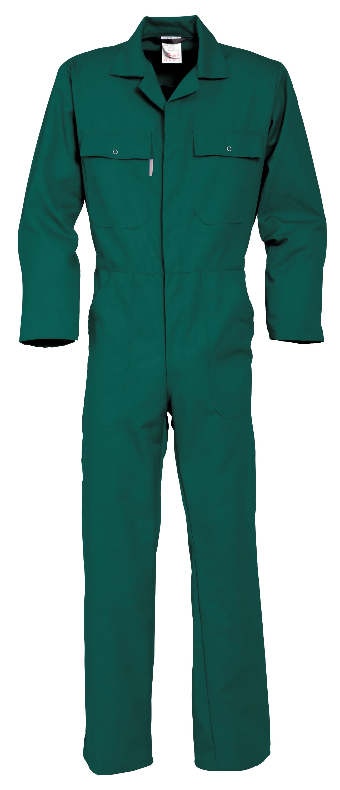 Coverall snap button HAVEP® Basic - bottle green