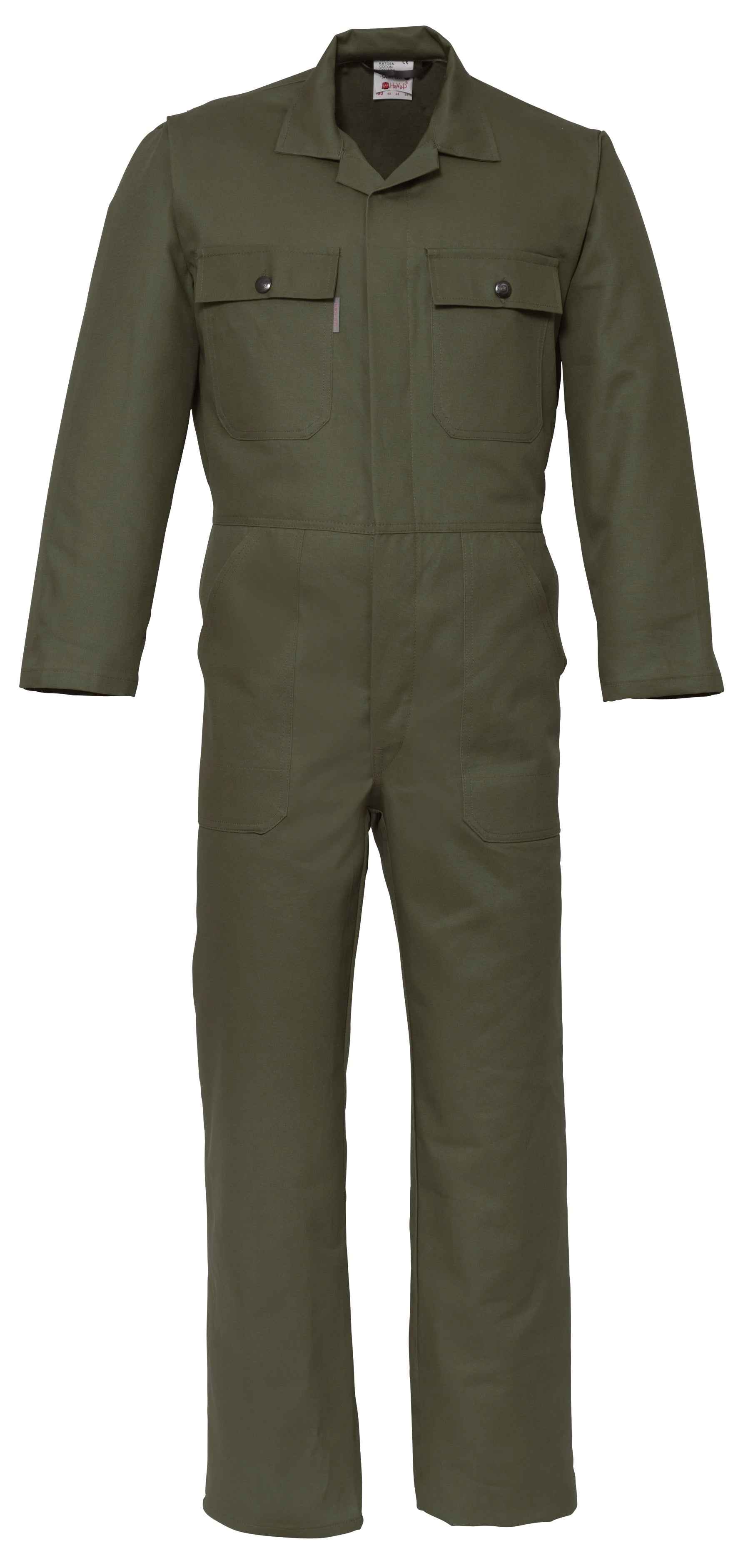 Coverall metal button HAVEP® Basic - olive green