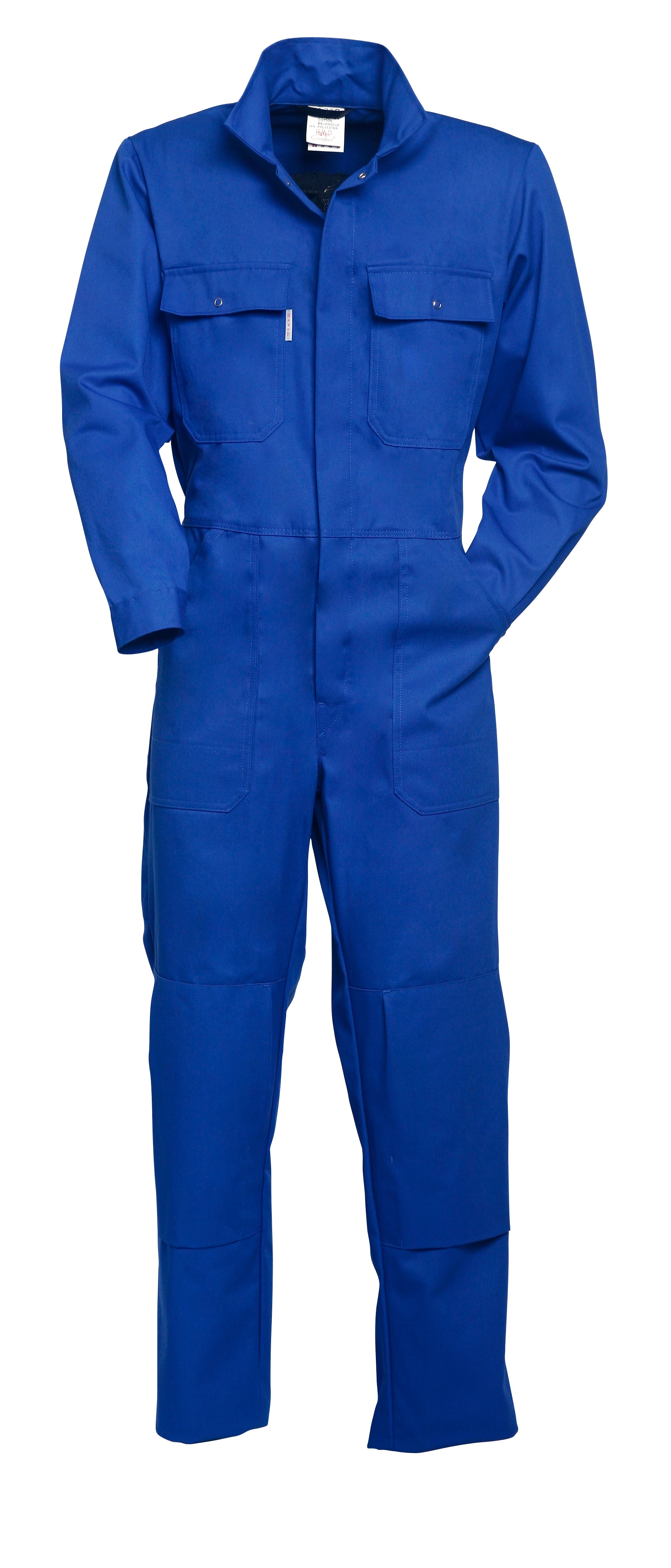 Coverall snap button Kneepocket HAVEP® Basic - cornblue