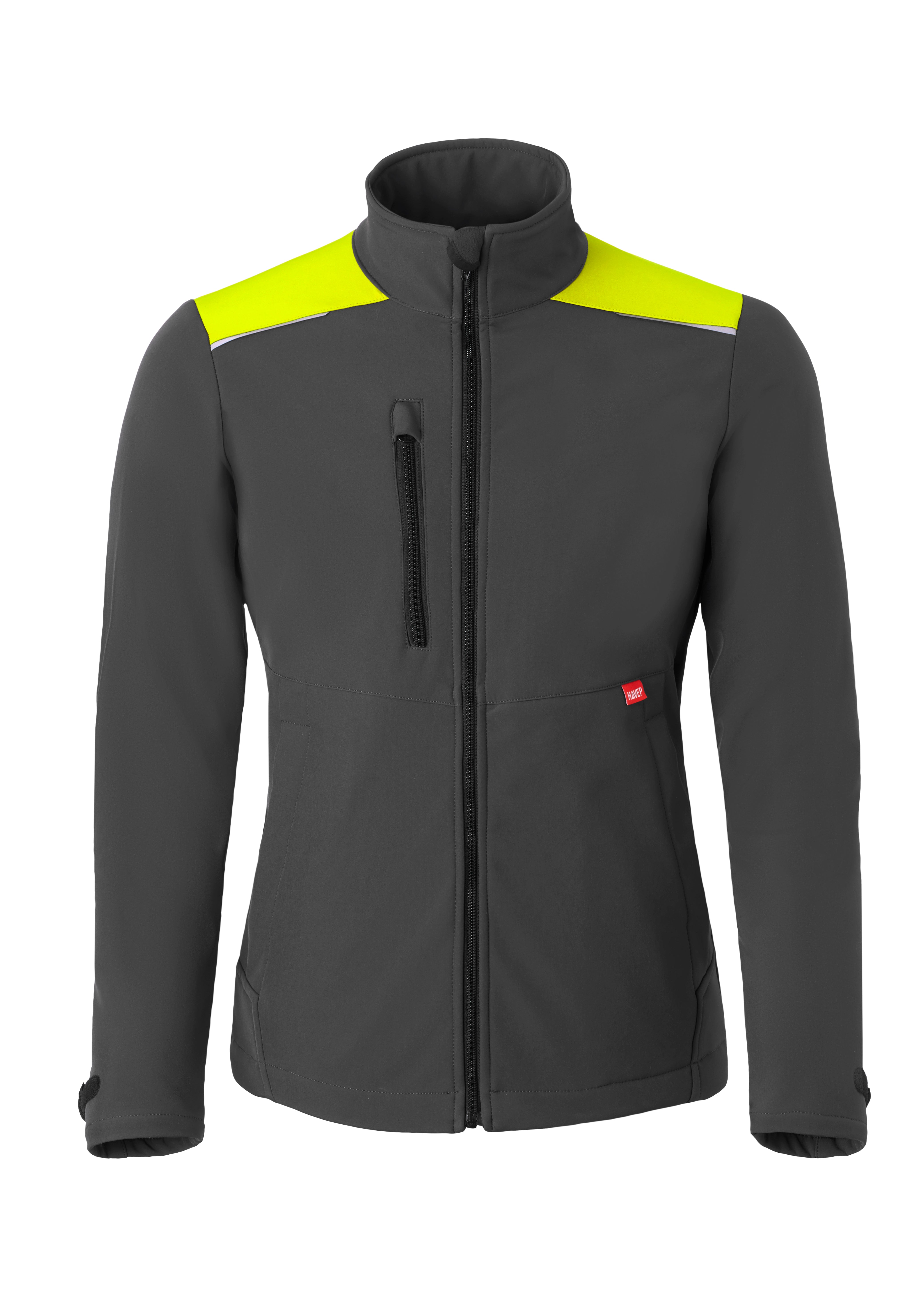Softshell Jacket HAVEP® Shift - charcoal/high vis yellow
