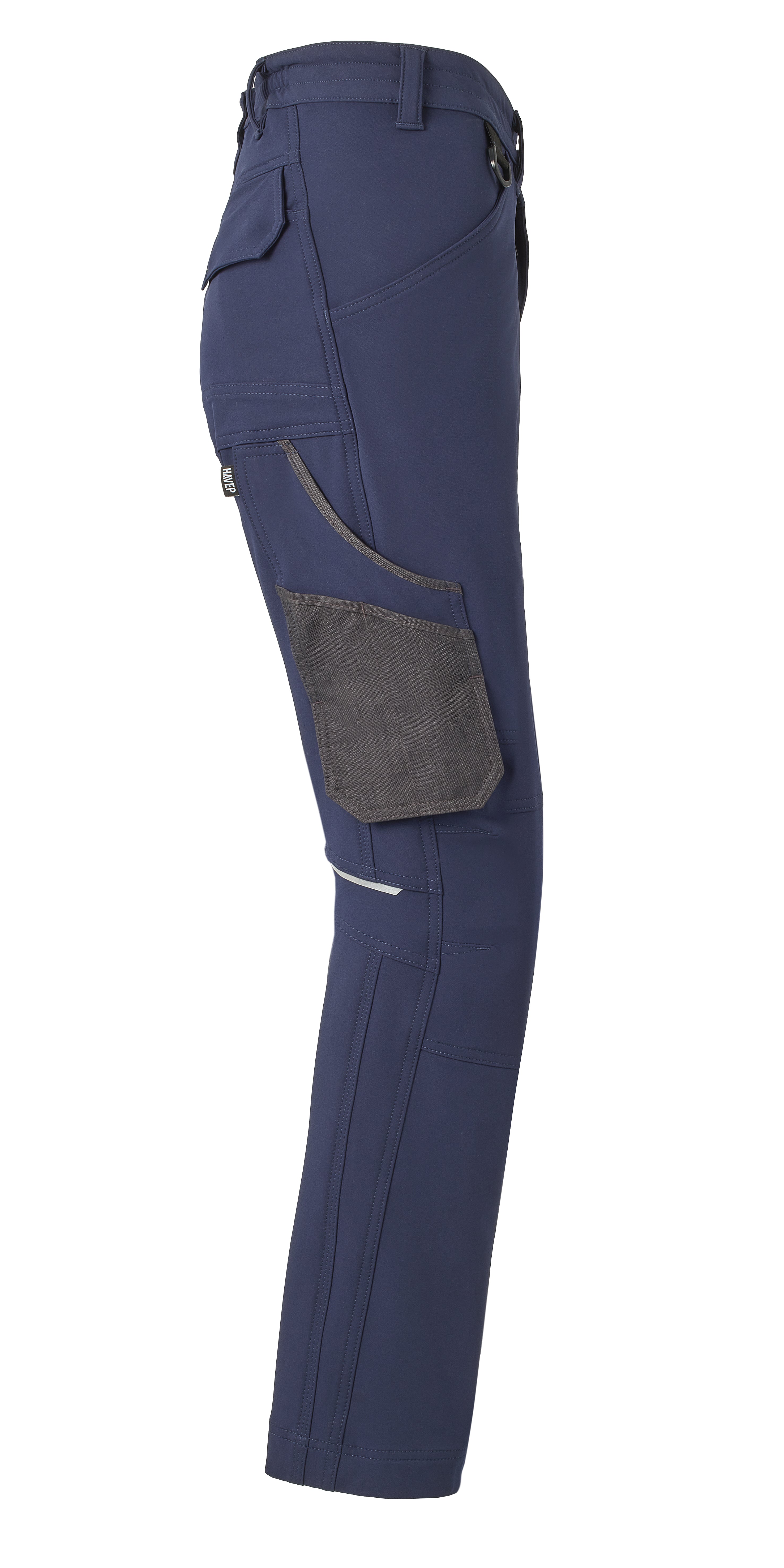 Work Trousers Ladies Stretch HAVEP® Attitude - indigo blue/charcoal