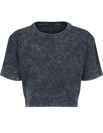 Ladies´ Acid Washed Cropped Tee