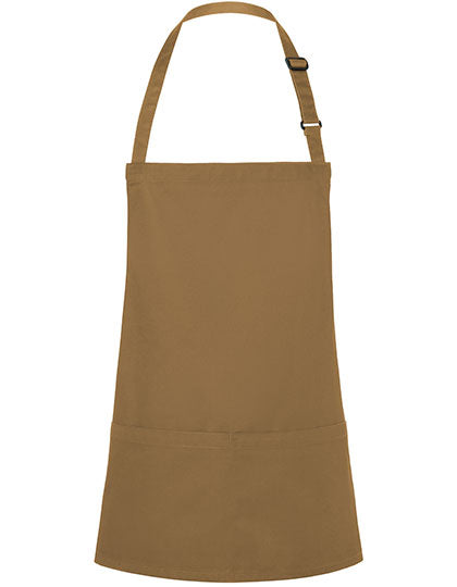 Short Bib Apron Basic With Buckle And Pocket