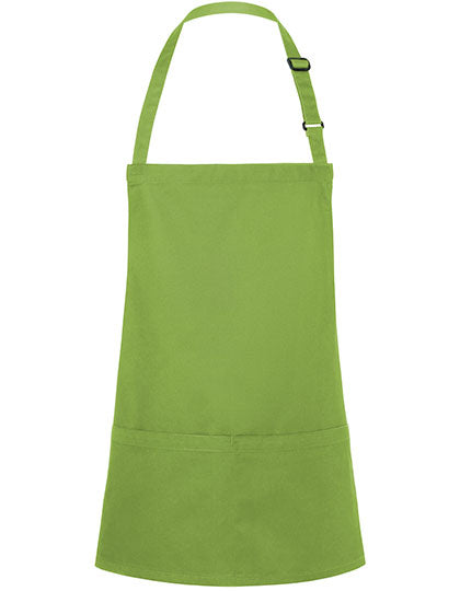 Short Bib Apron Basic With Buckle And Pocket