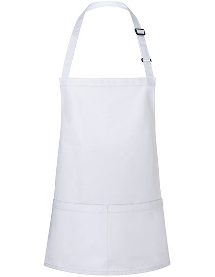 Short Bib Apron Basic With Buckle And Pocket