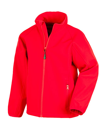 Recycled 2-Layer Printable Youth Softshell Jacket