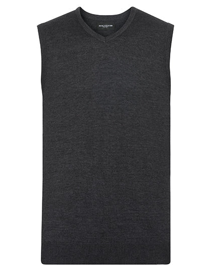 Men's V-Neck Sleeveless Knitted Pullover L-Shop