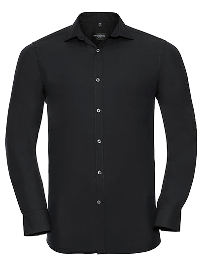 Men's Long Sleeve Fitted Ultimate Stretch Shirt L-Shop