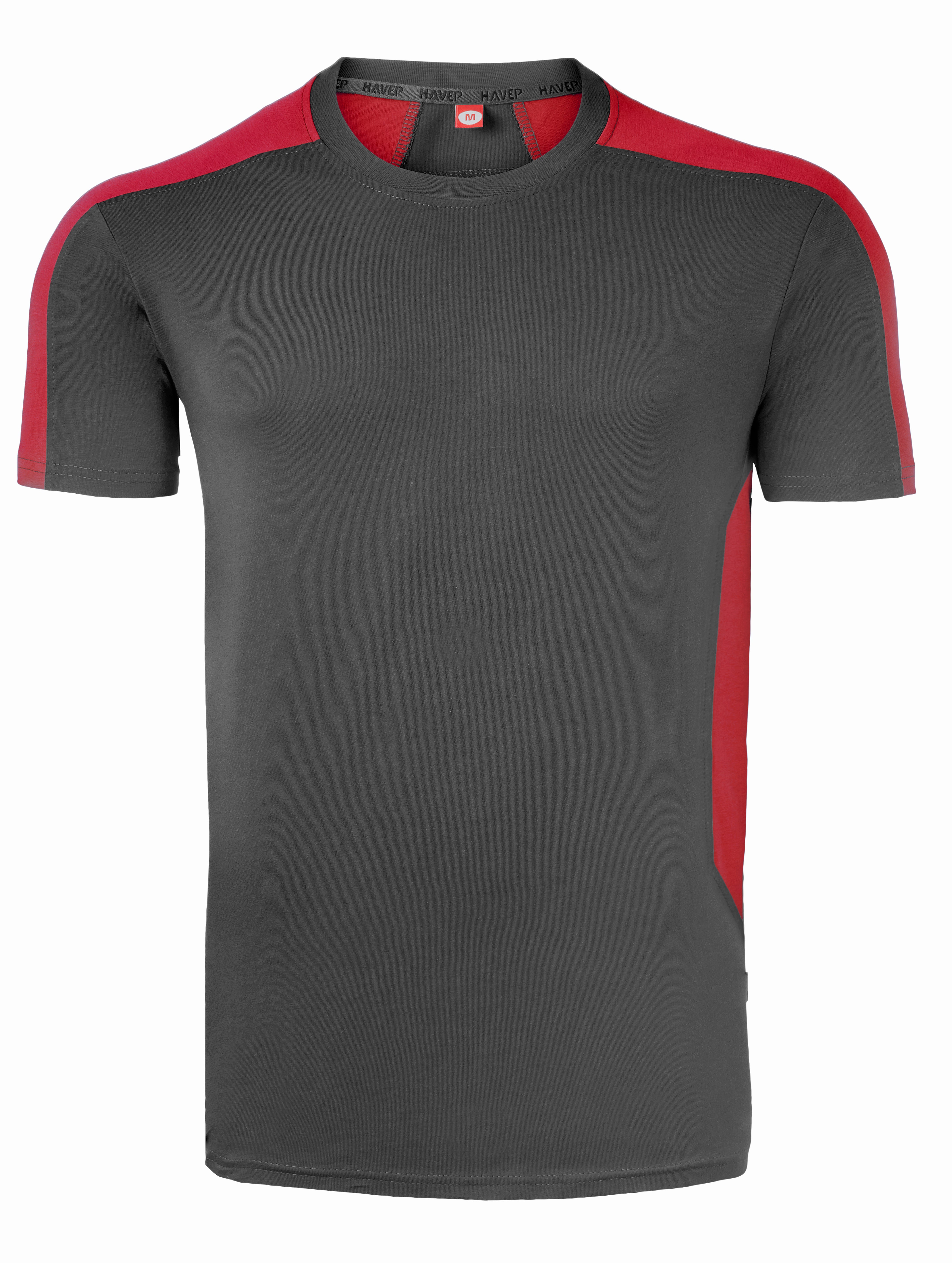 T-Shirt HAVEP® Bicolor - charcoal/red