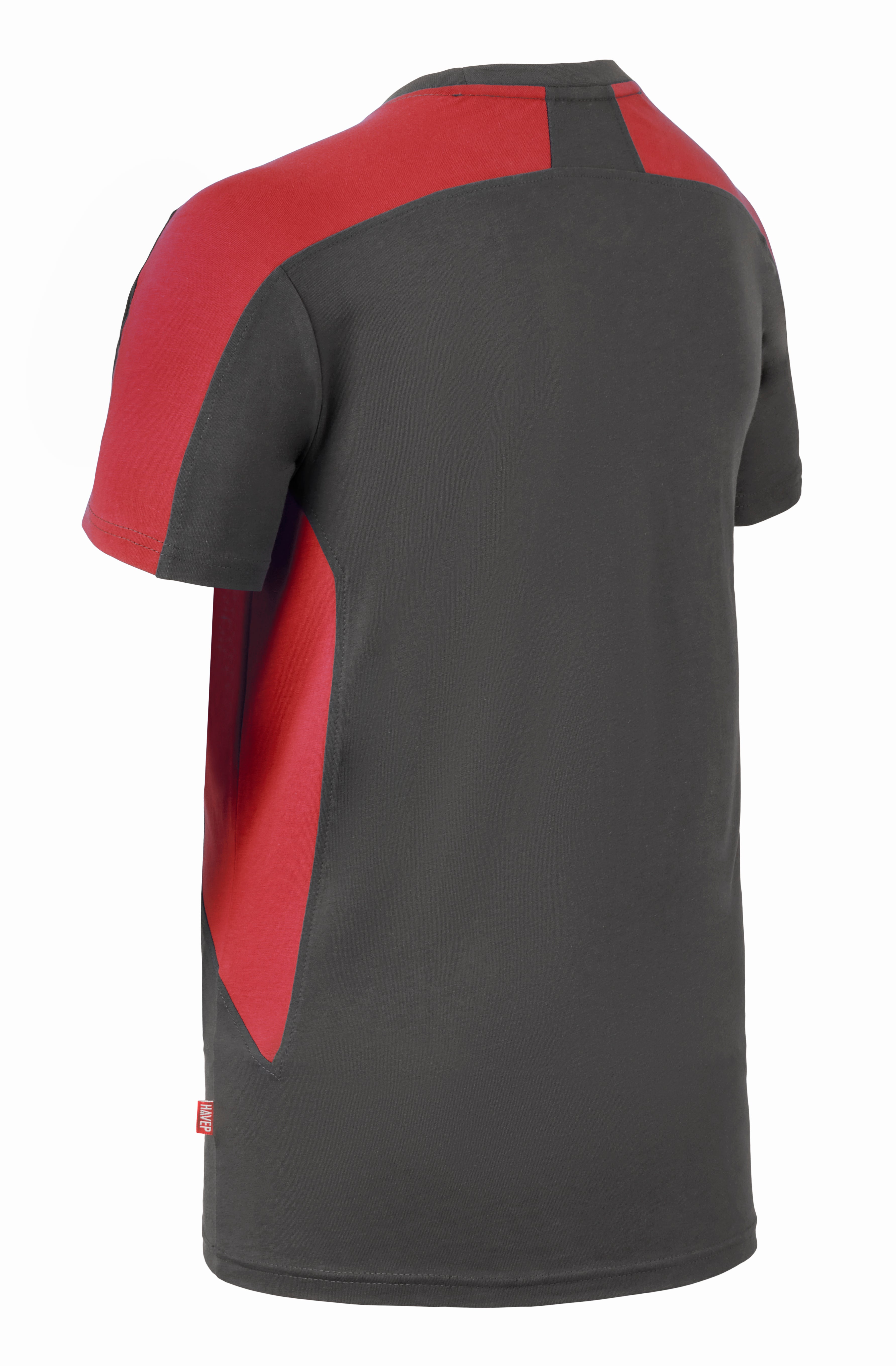 T-Shirt HAVEP® Bicolor - charcoal/red