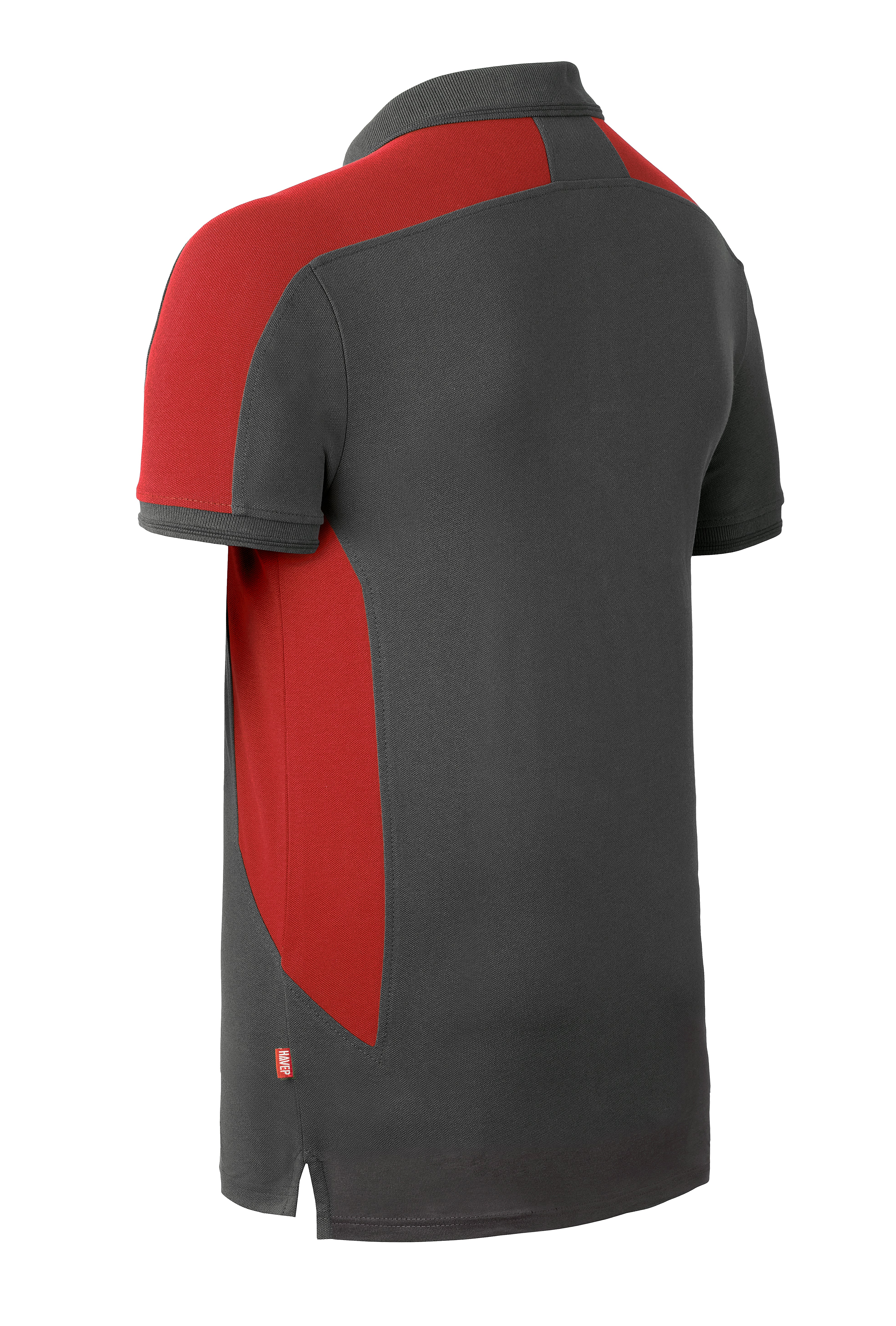 Polo HAVEP® Bicolor - charcoal/red
