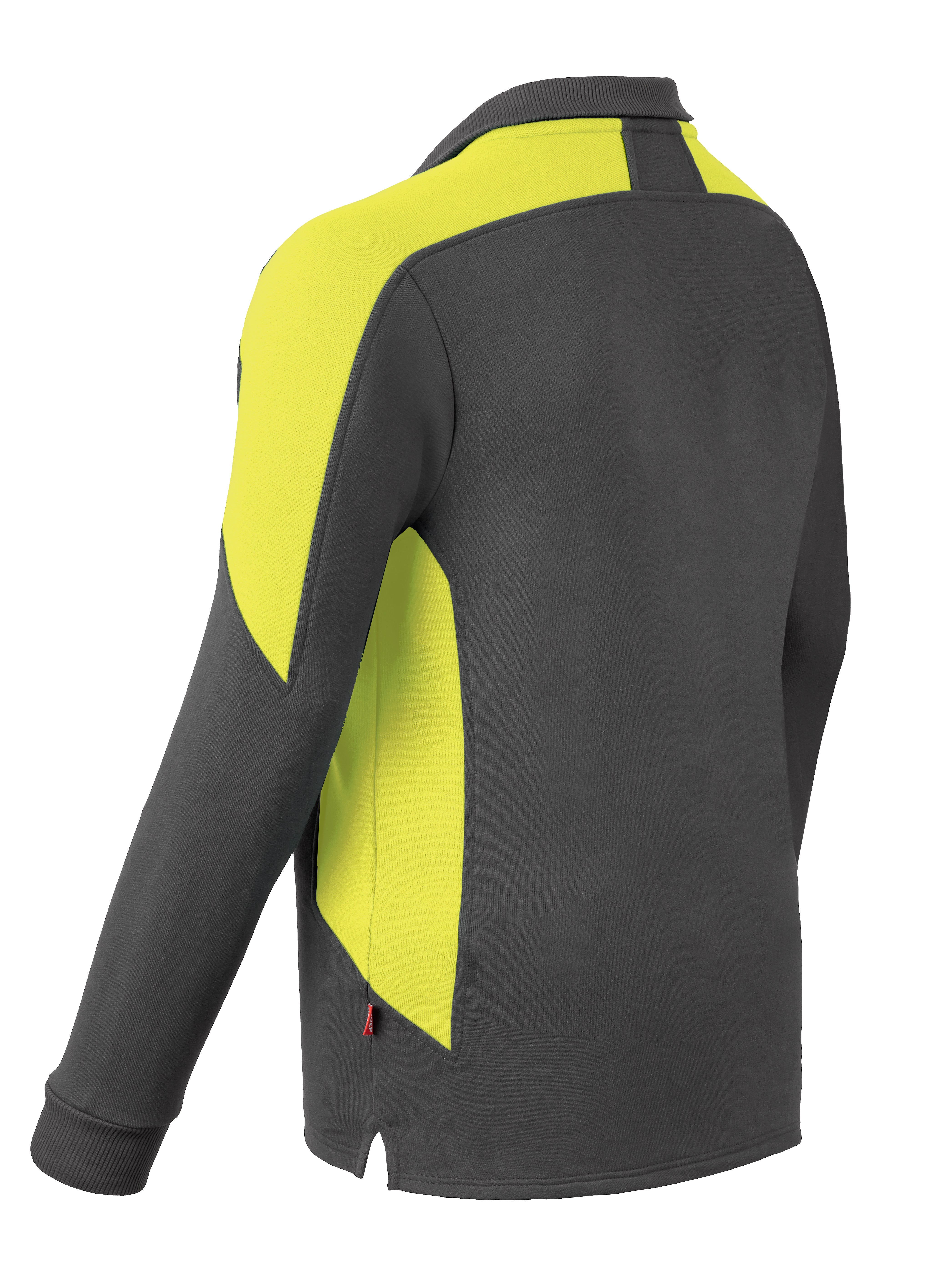 Halfzip Sweater HAVEP® Bicolor - charcoal/high vis yellow