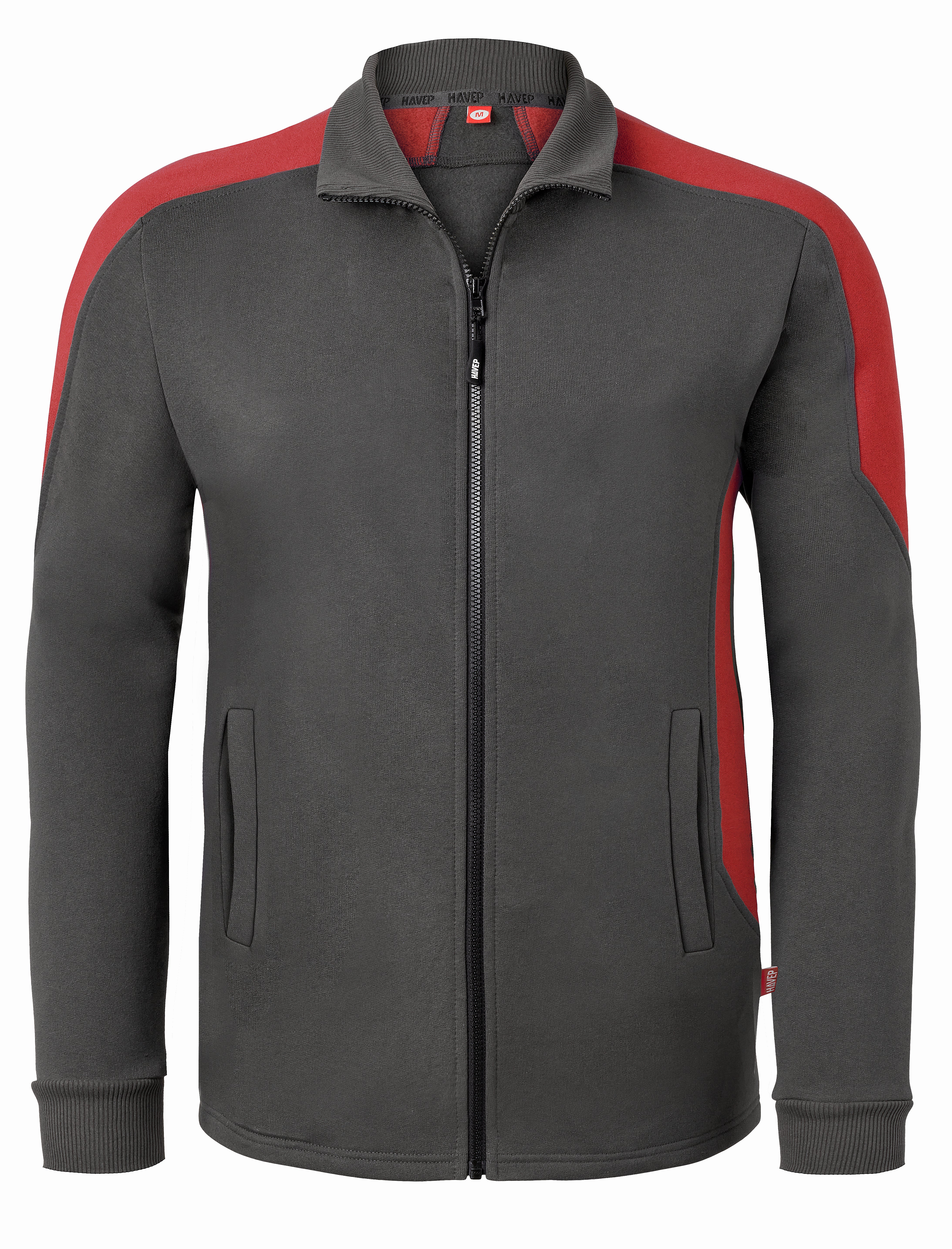 Zip Vest HAVEP® Bicolor - charcoal/red
