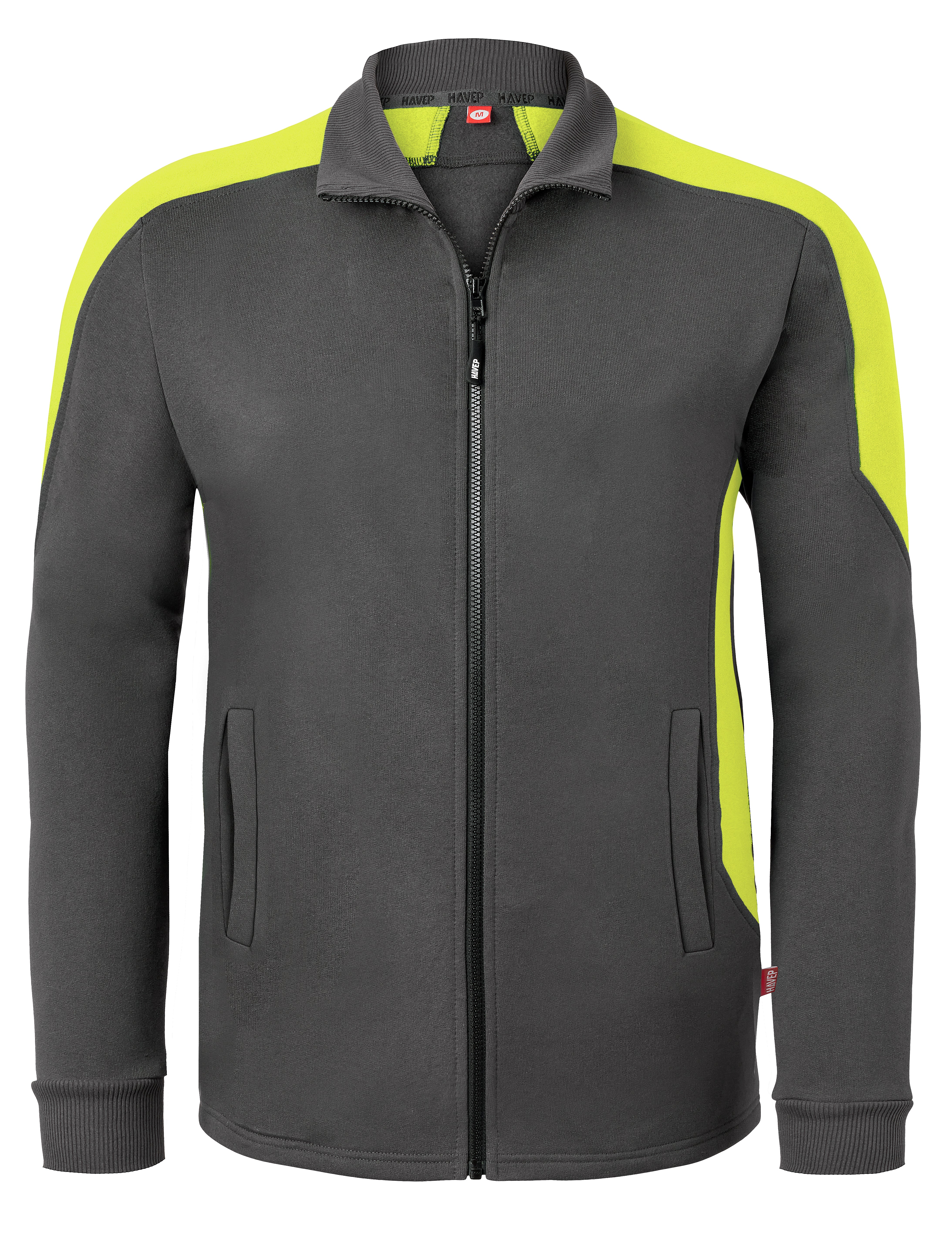 Zip Vest HAVEP® Bicolor - charcoal/high vis yellow