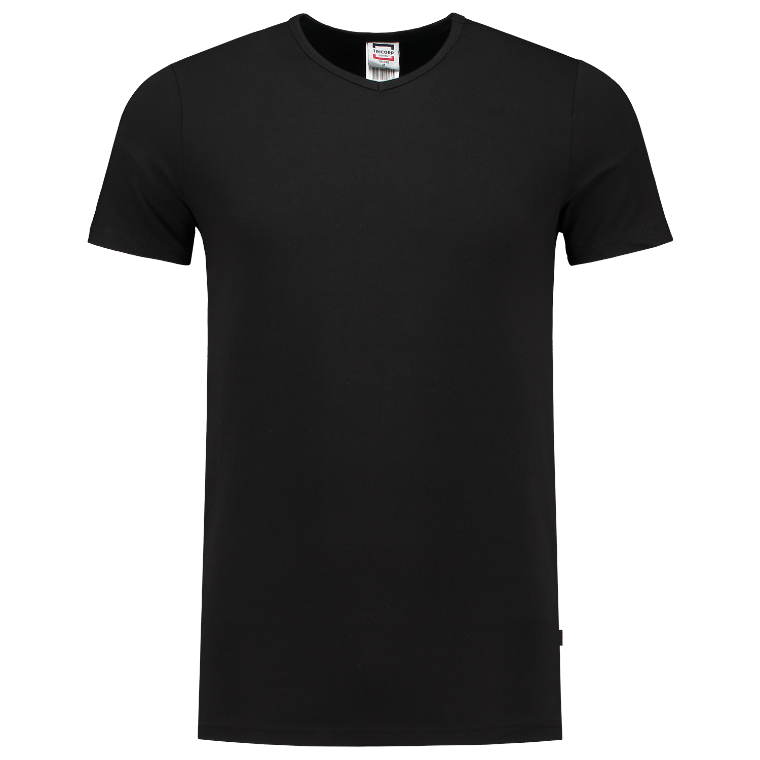 T-shirt Elastane Fitted V Neck