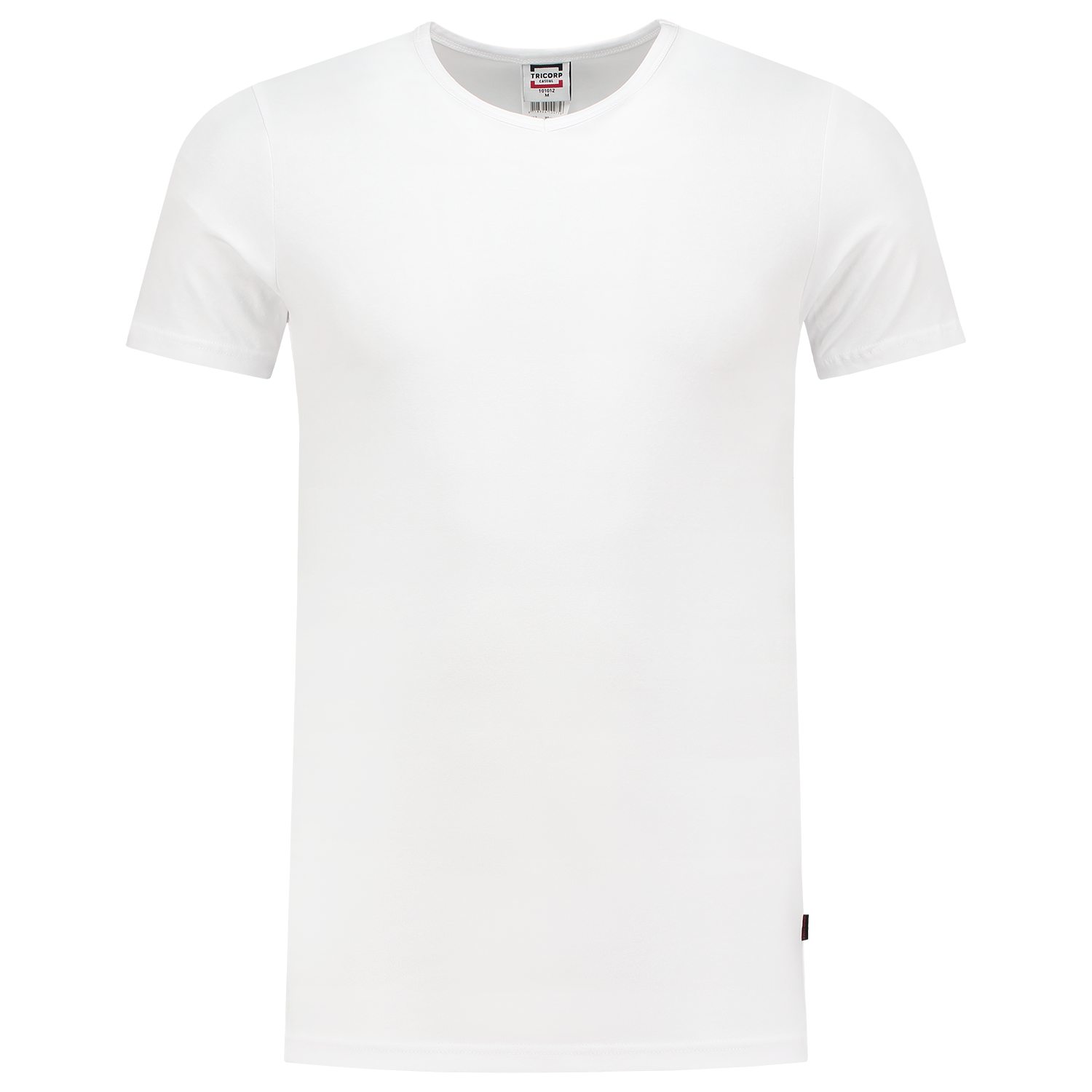 T-shirt Elastane Fitted V Neck