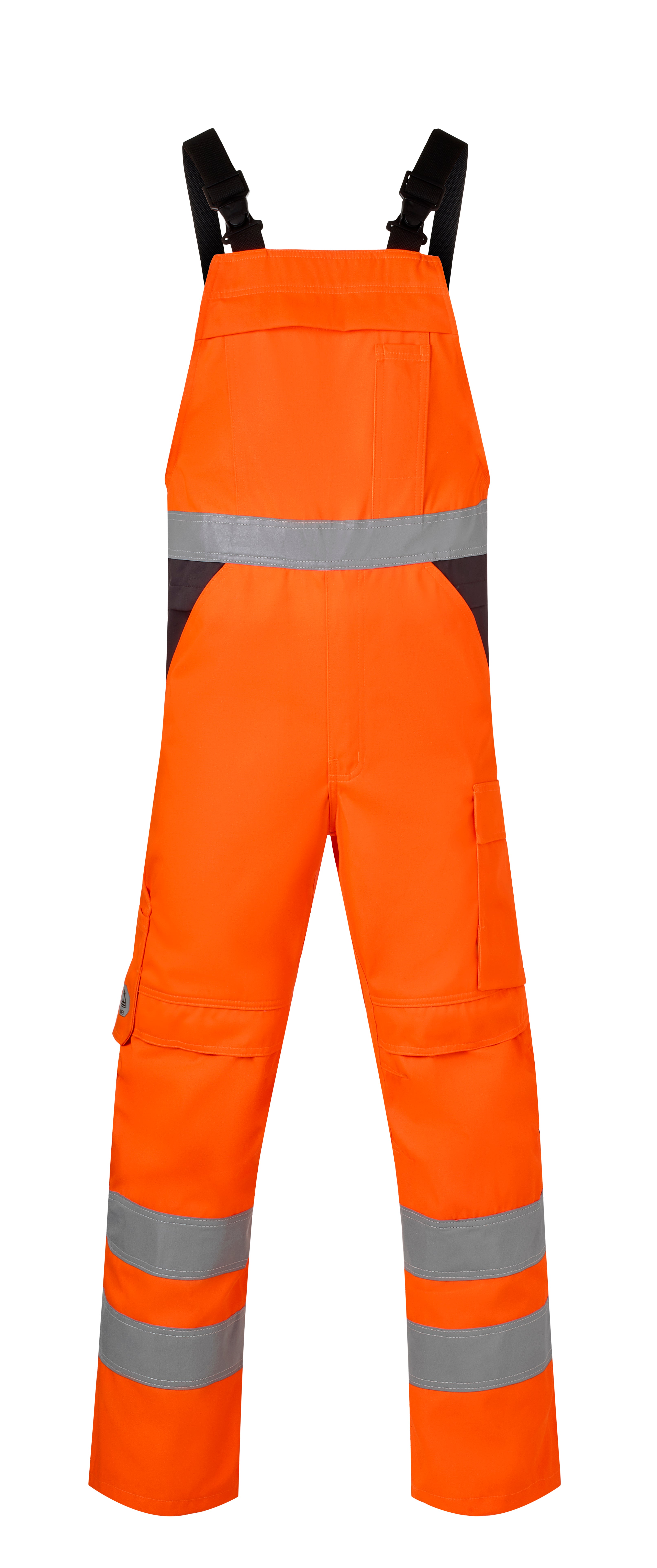 Bib & Brace Stretch HAVEP® RWS+ - high vis orange/charcoal