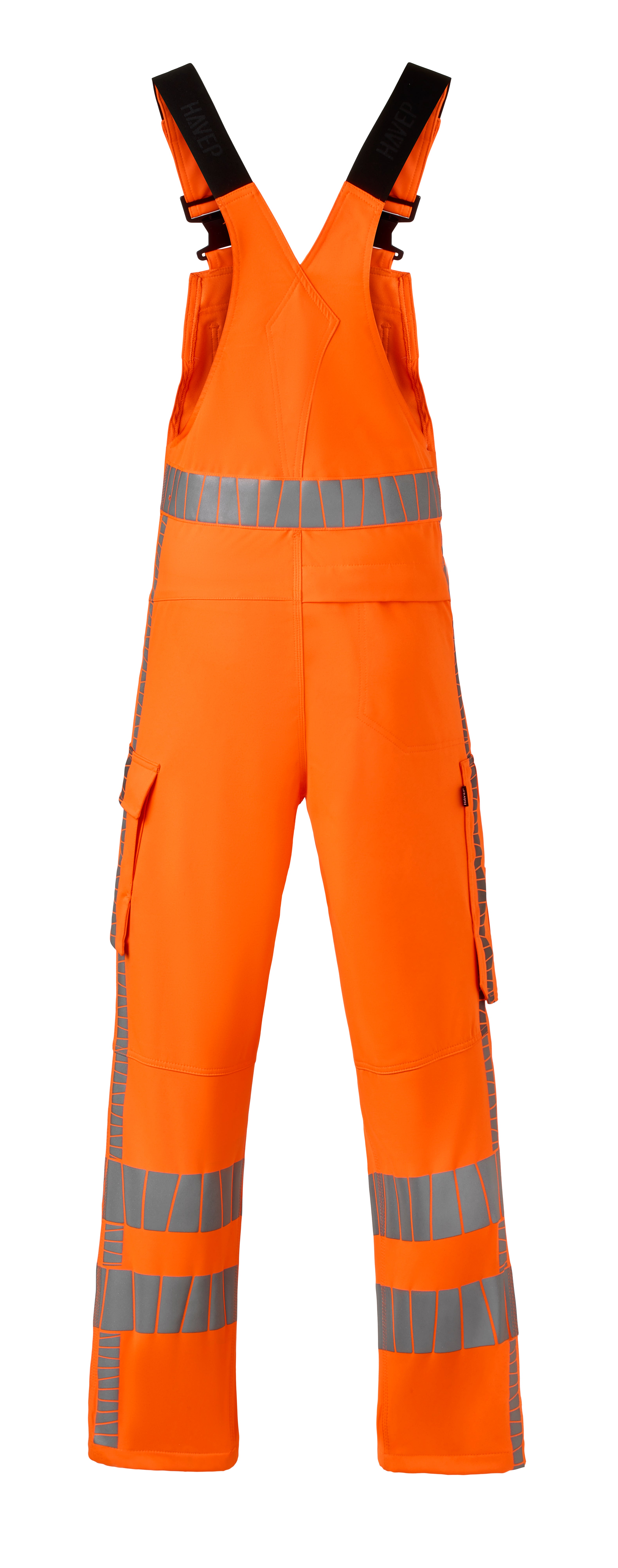 Bib & Brace Stretch HAVEP® RWS+ - high vis orange/charcoal