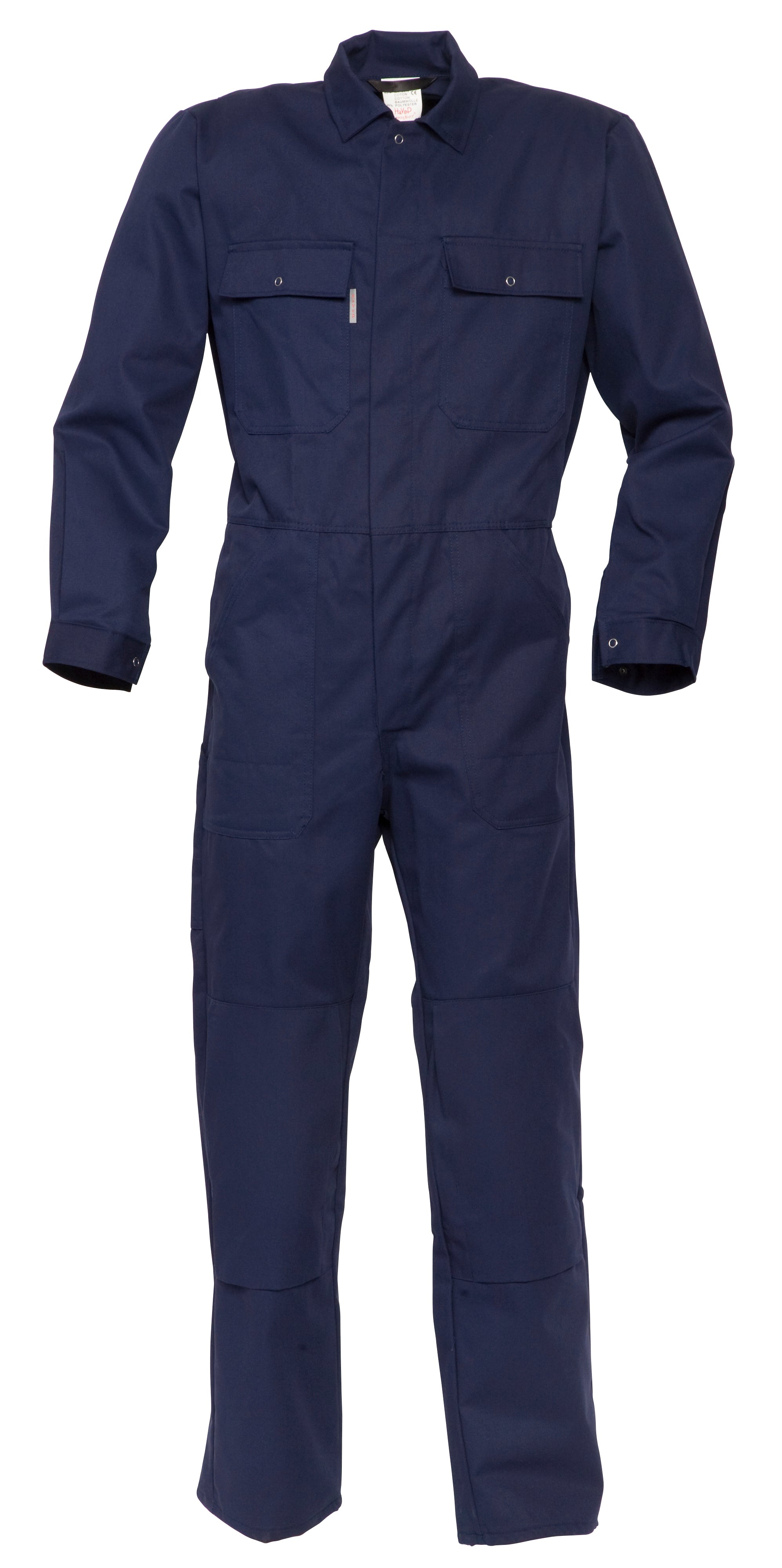 Coverall snap button Kneepocket HAVEP® Basic - navy