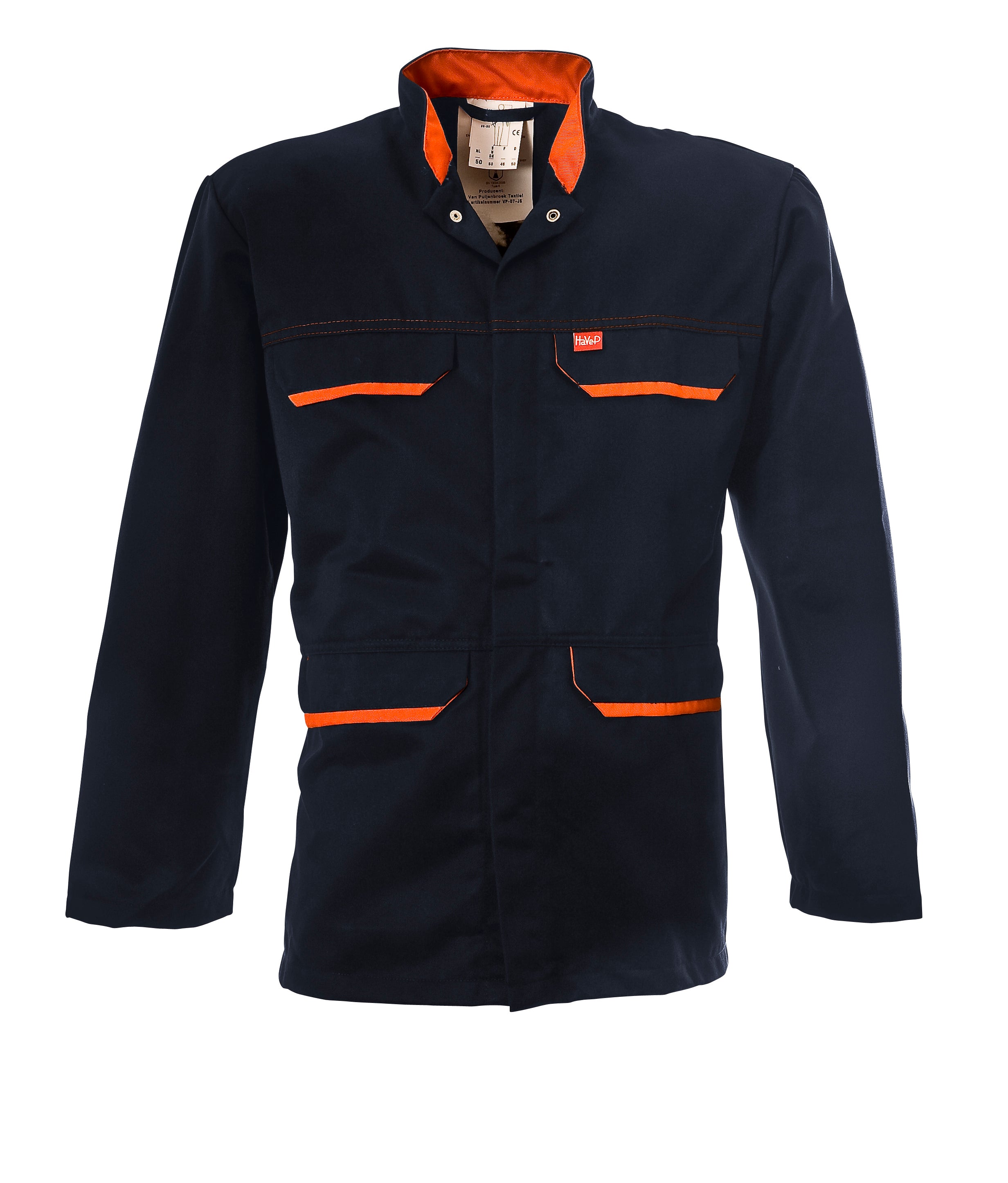 Work Jacket Aramide - inkblue/orange