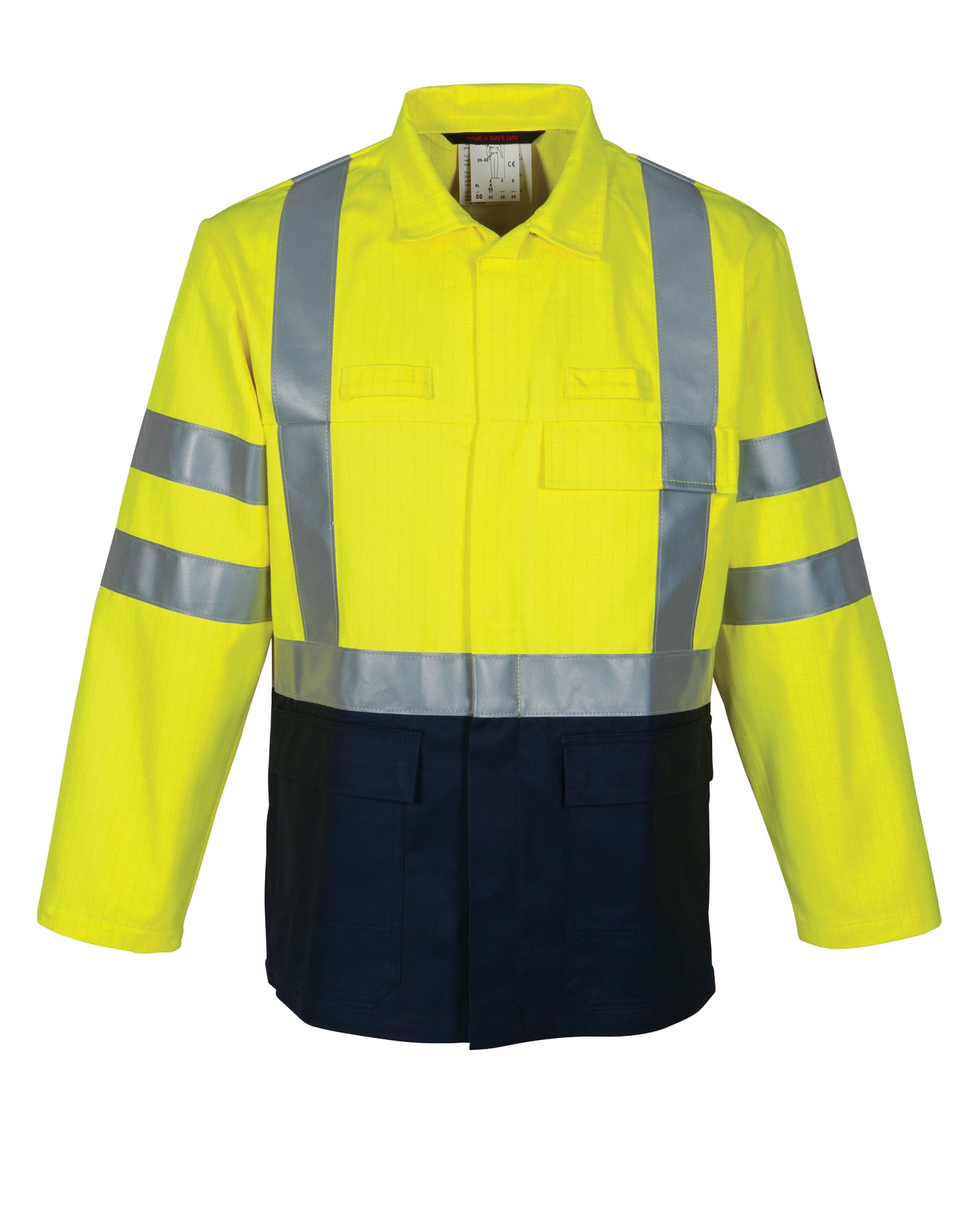 Work Jacket HAVEP® Multi Protector - high vis yellow/dark navy