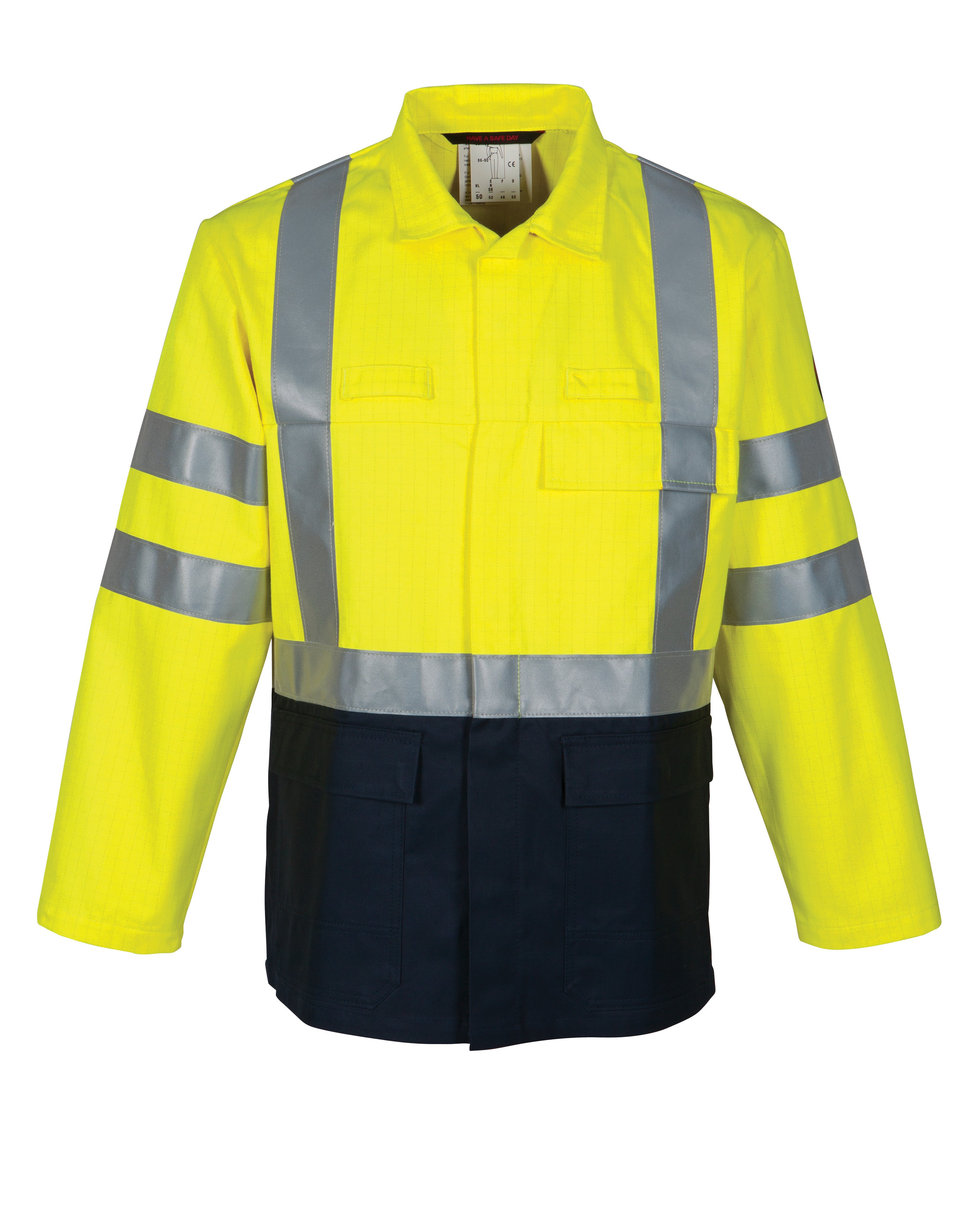Work Jacket HAVEP® Multi Protector - high vis yellow/navy