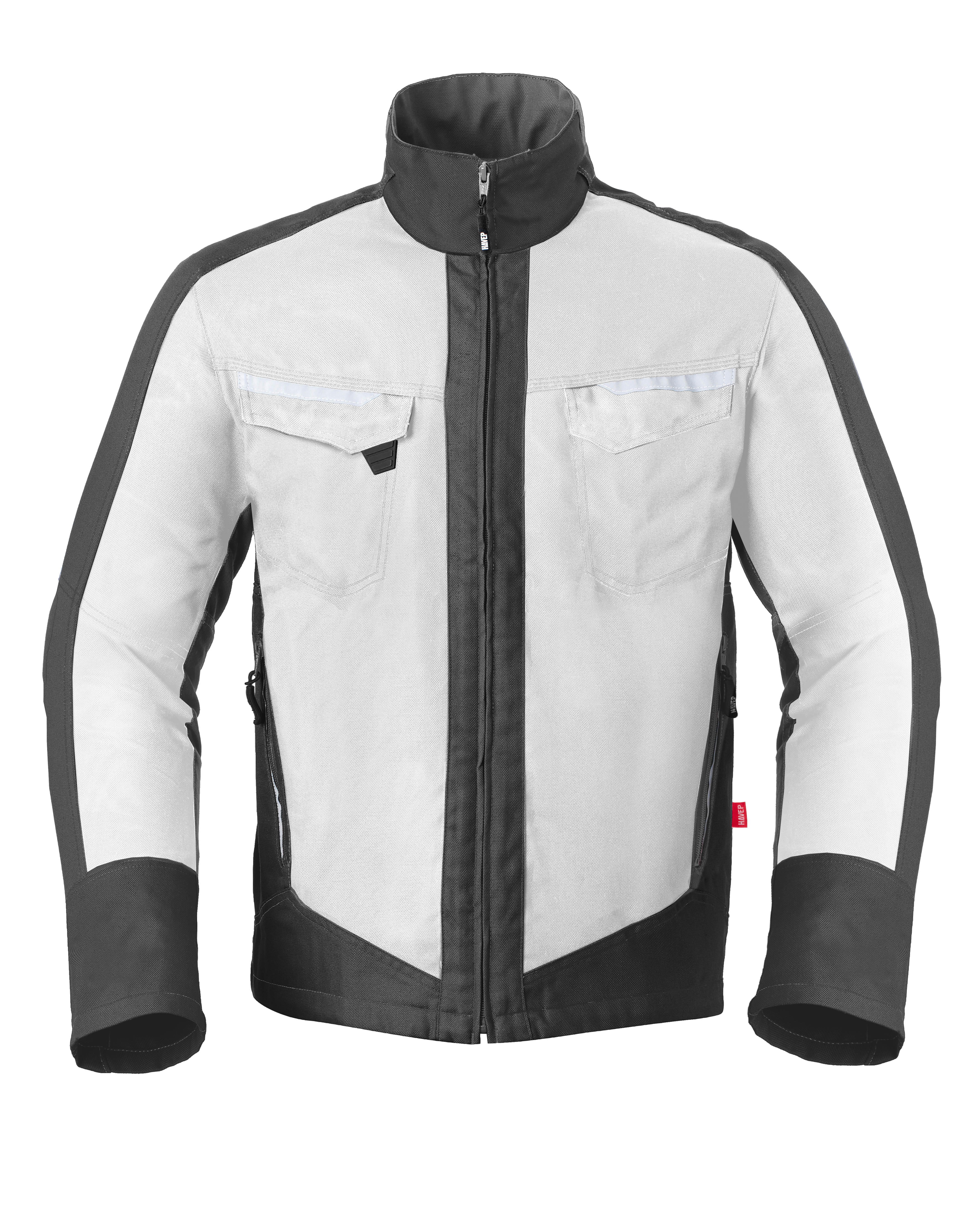 Work Jacket HAVEP® Attitude - white/charcoal