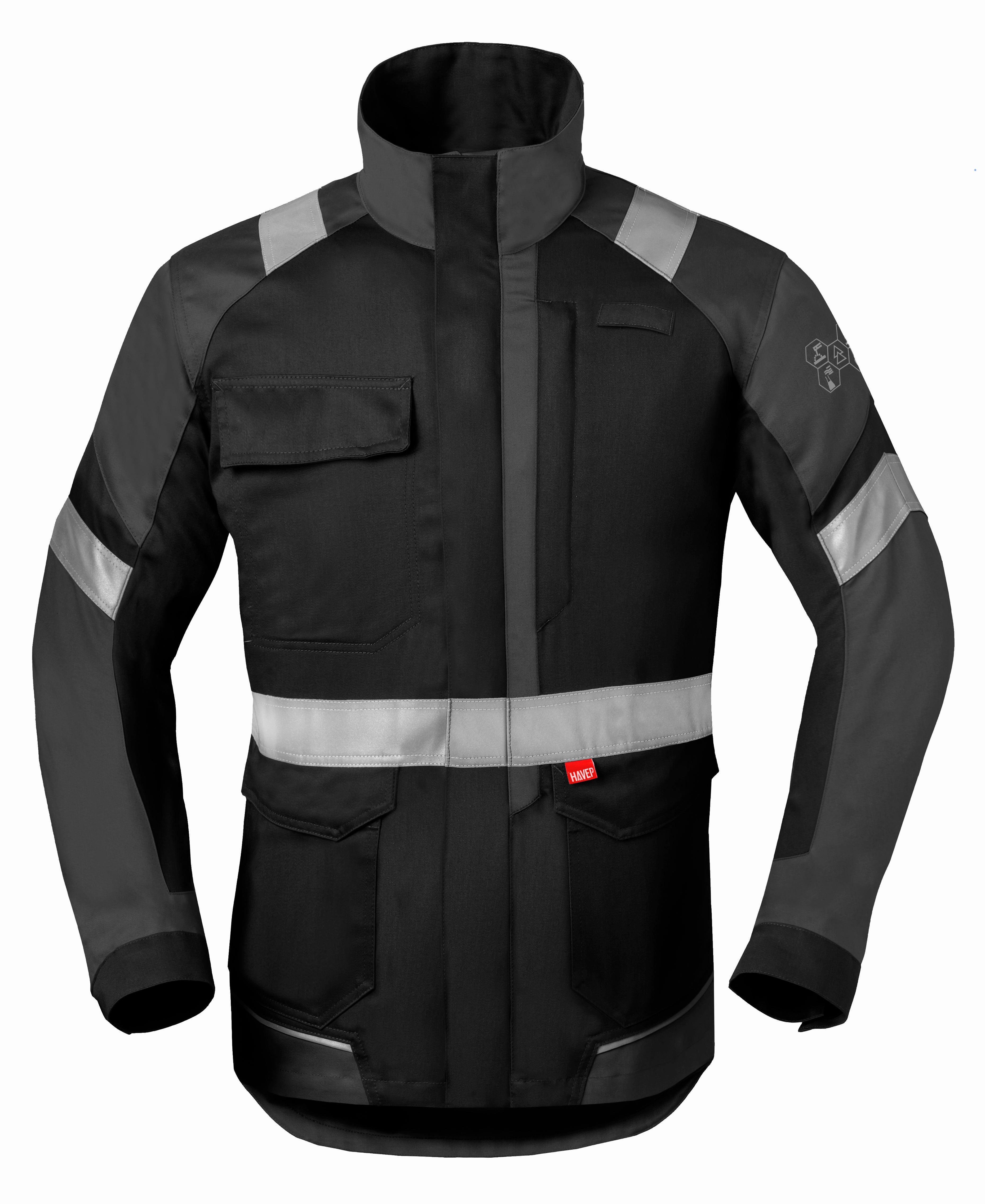 Work Jacket HAVEP® 5-Safety Image+ - black/charcoal