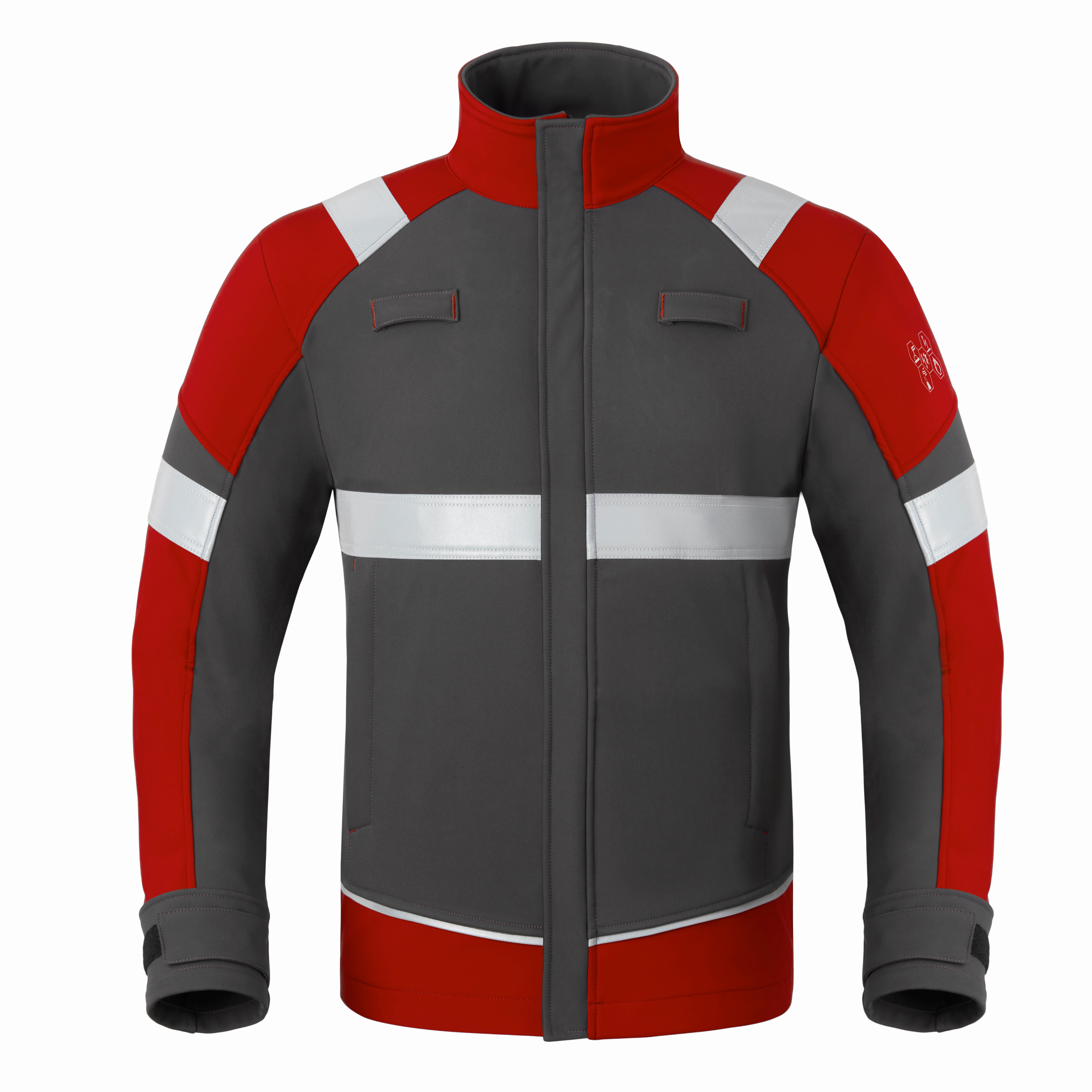 Softshell Jacket HAVEP® 5-Safety Image+ - charcoal/red