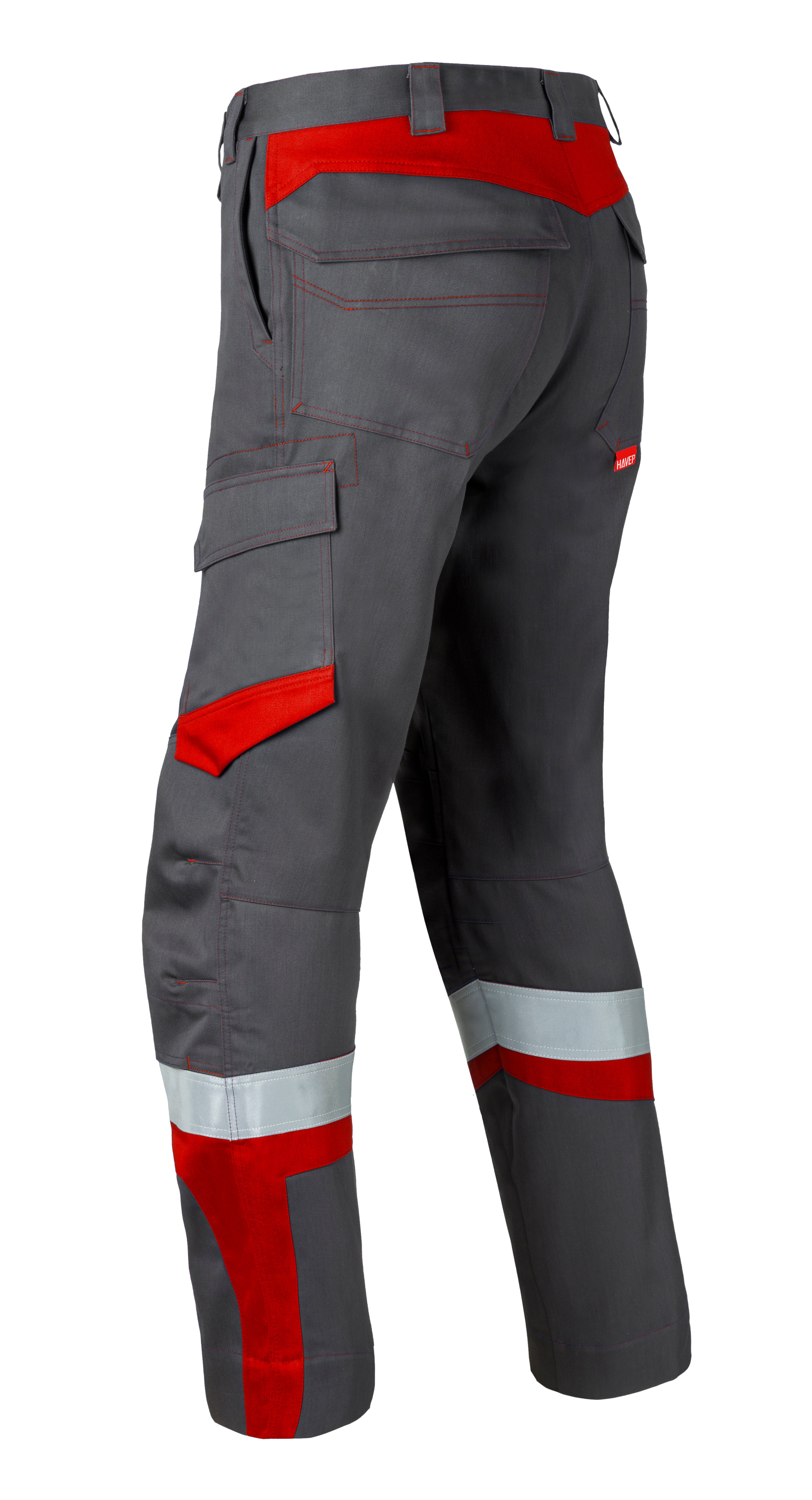 Work Trousers HAVEP® 5-Safety Image+ - charcoal/red