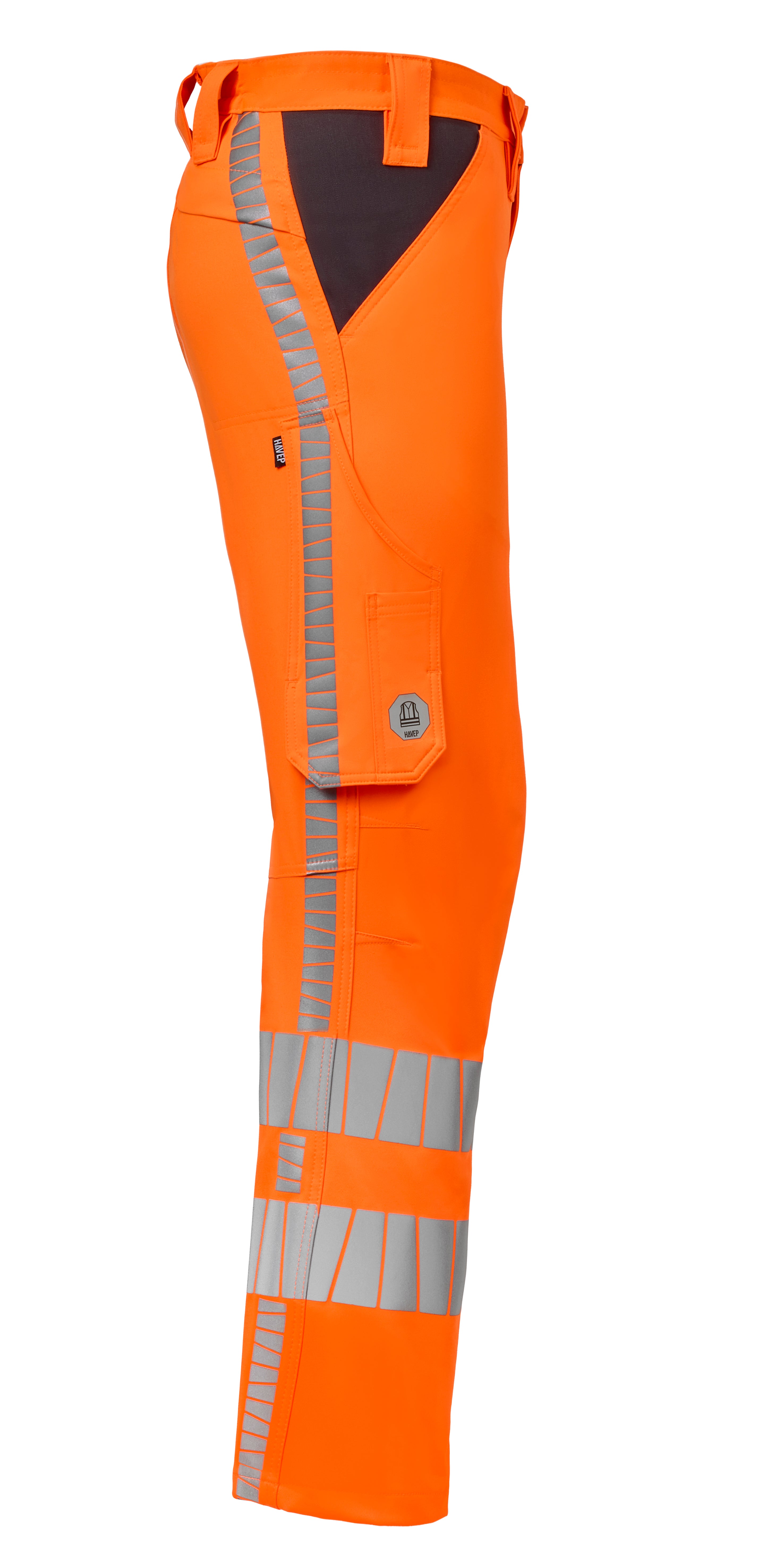 Work Trousers Stretch HAVEP® RWS+ - high vis orange/charcoal
