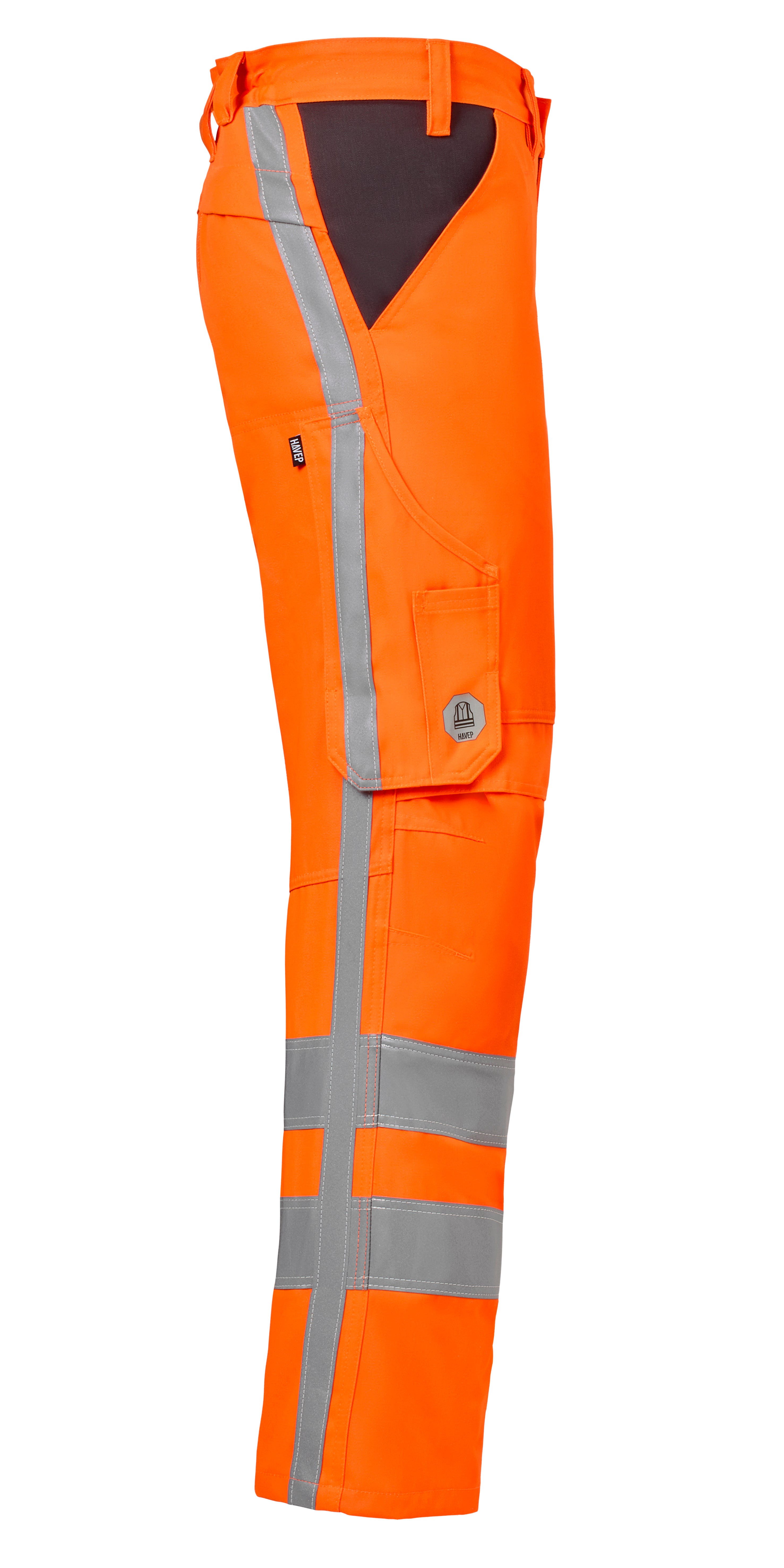 <p>Work Trousers Kneepocket HAVEP® RWS+</p> - high vis orange/charcoal