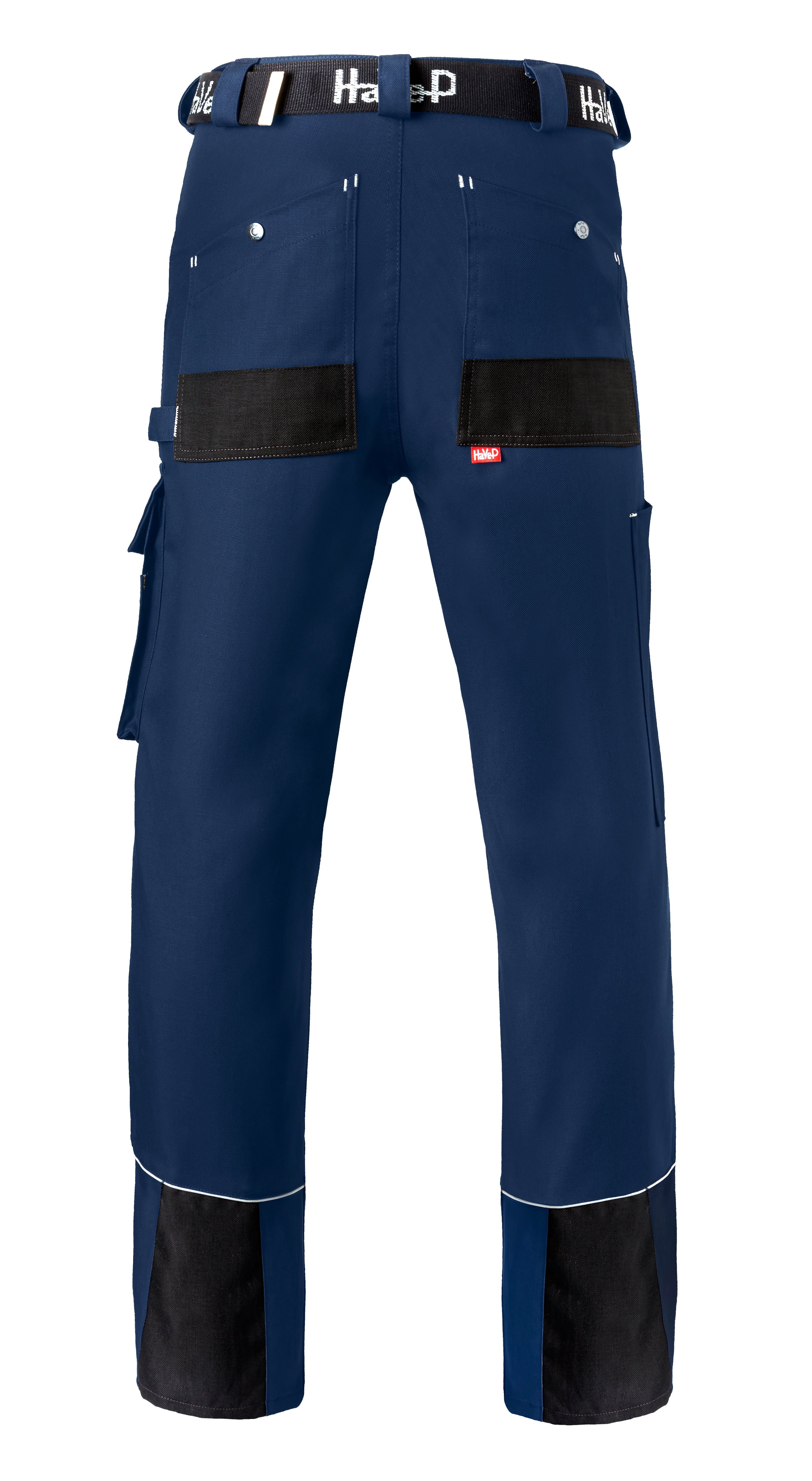 Work Trousers Kneepocket HAVEP® Basic - indigo blue/black/silver grey