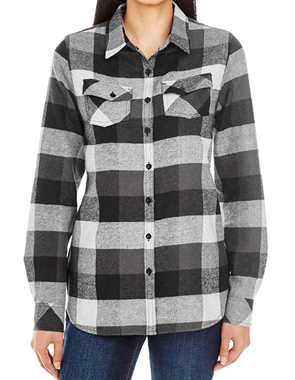 Ladies´ Woven Plaid Flannel Shirt L-Shop