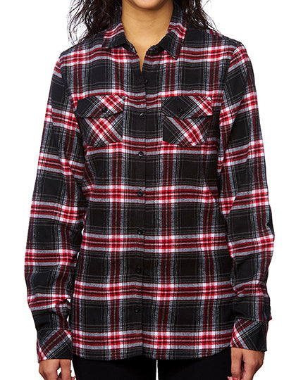 Ladies´ Woven Plaid Flannel Shirt L-Shop