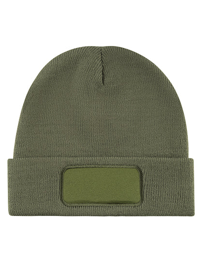 Knitted Hat With Patch