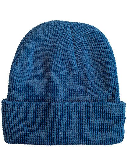Knitted Beanie Waffle Look