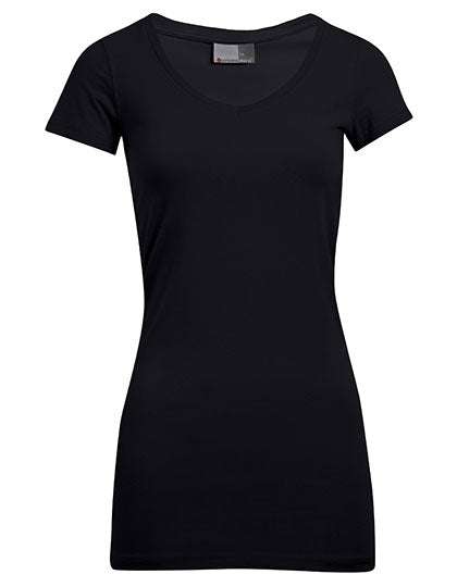 Women´s Slim Fit V-Neck-T Long L-Shop