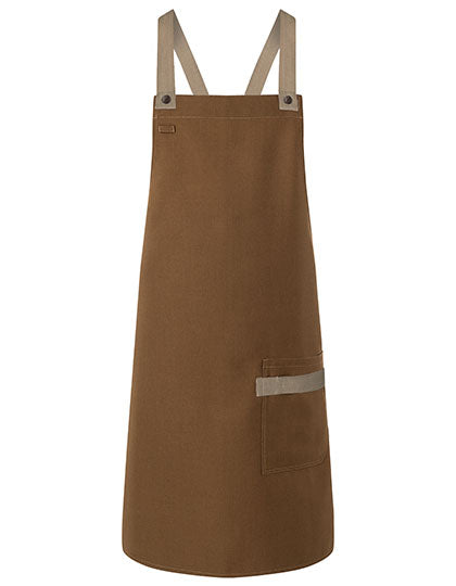 Bib Apron Urban-Look With Cross Straps And Pocket