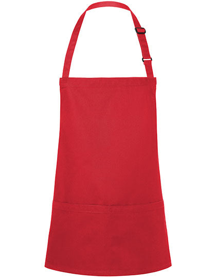 Short Bib Apron Basic With Buckle And Pocket