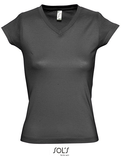 Women´s V-Neck-T-Shirt Moon L-Shop