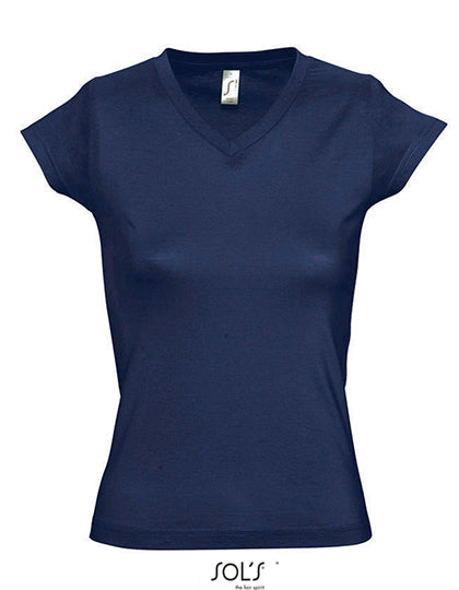 Women´s V-Neck-T-Shirt Moon L-Shop